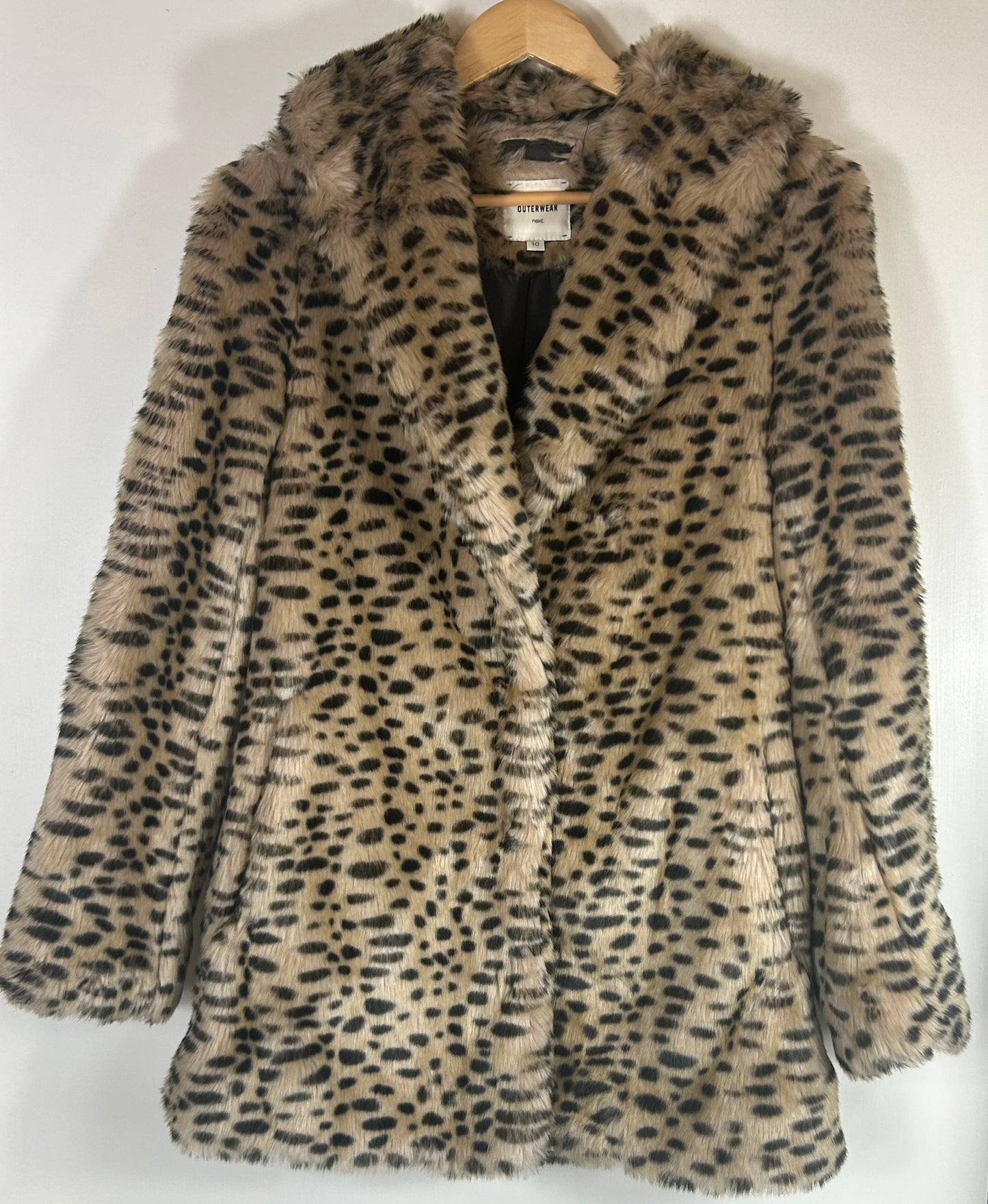 Animal Print 3/4 Length NEXT Faux Fur Jacket