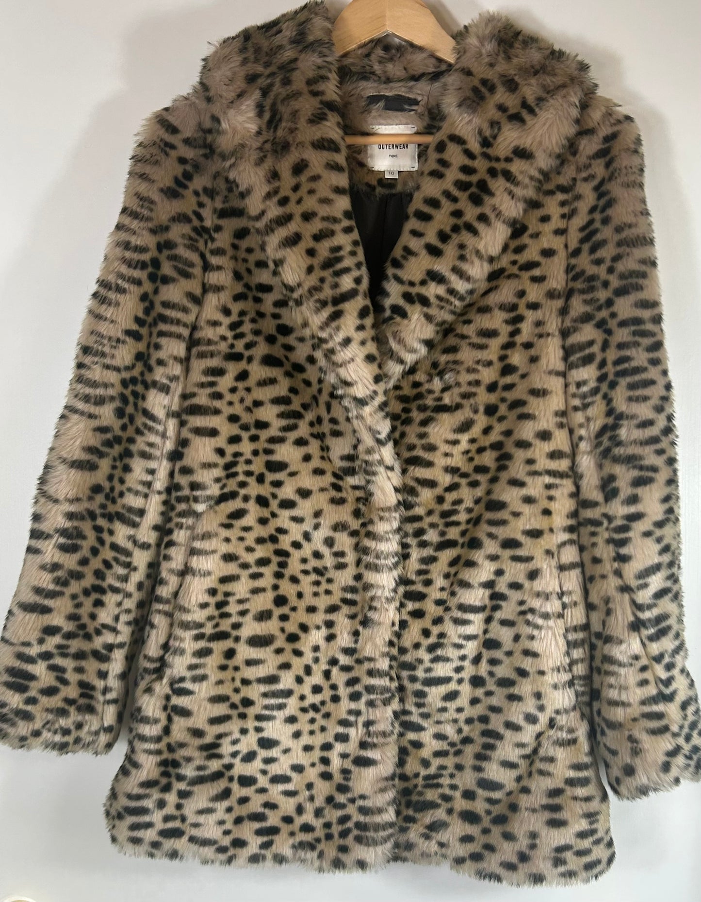 Animal Print 3/4 Length NEXT Faux Fur Jacket