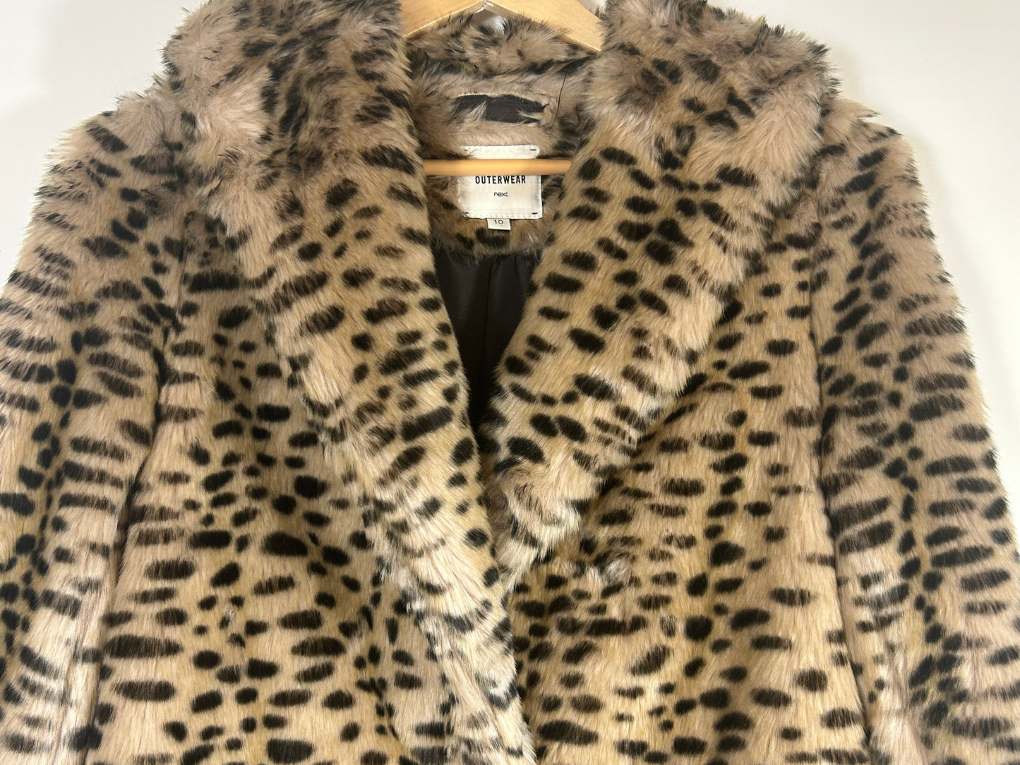 Animal Print 3/4 Length NEXT Faux Fur Jacket