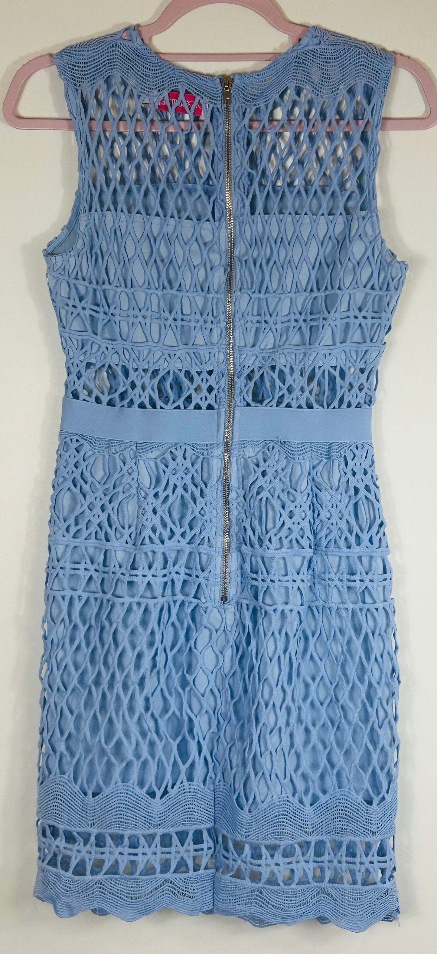 Blue Sleeveless Pink Boutique Ladies Dress