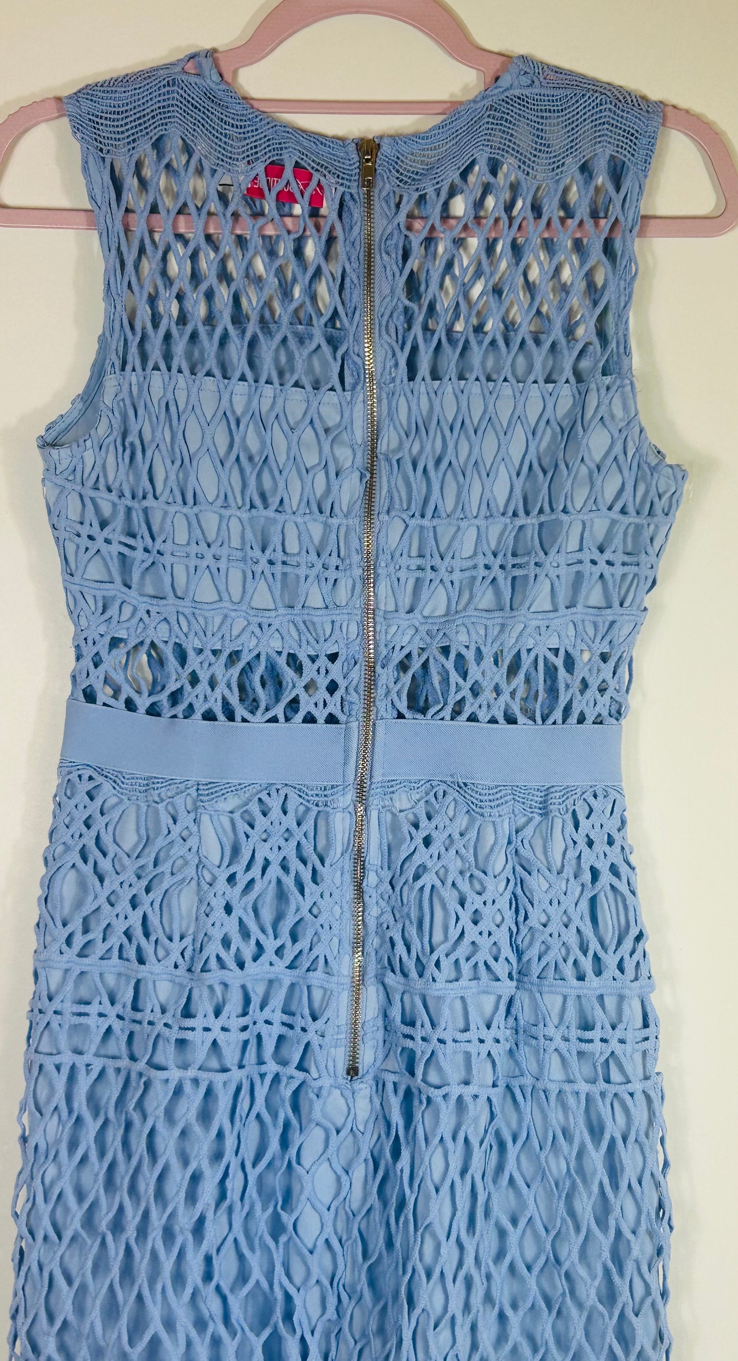 Blue Sleeveless Pink Boutique Ladies Dress