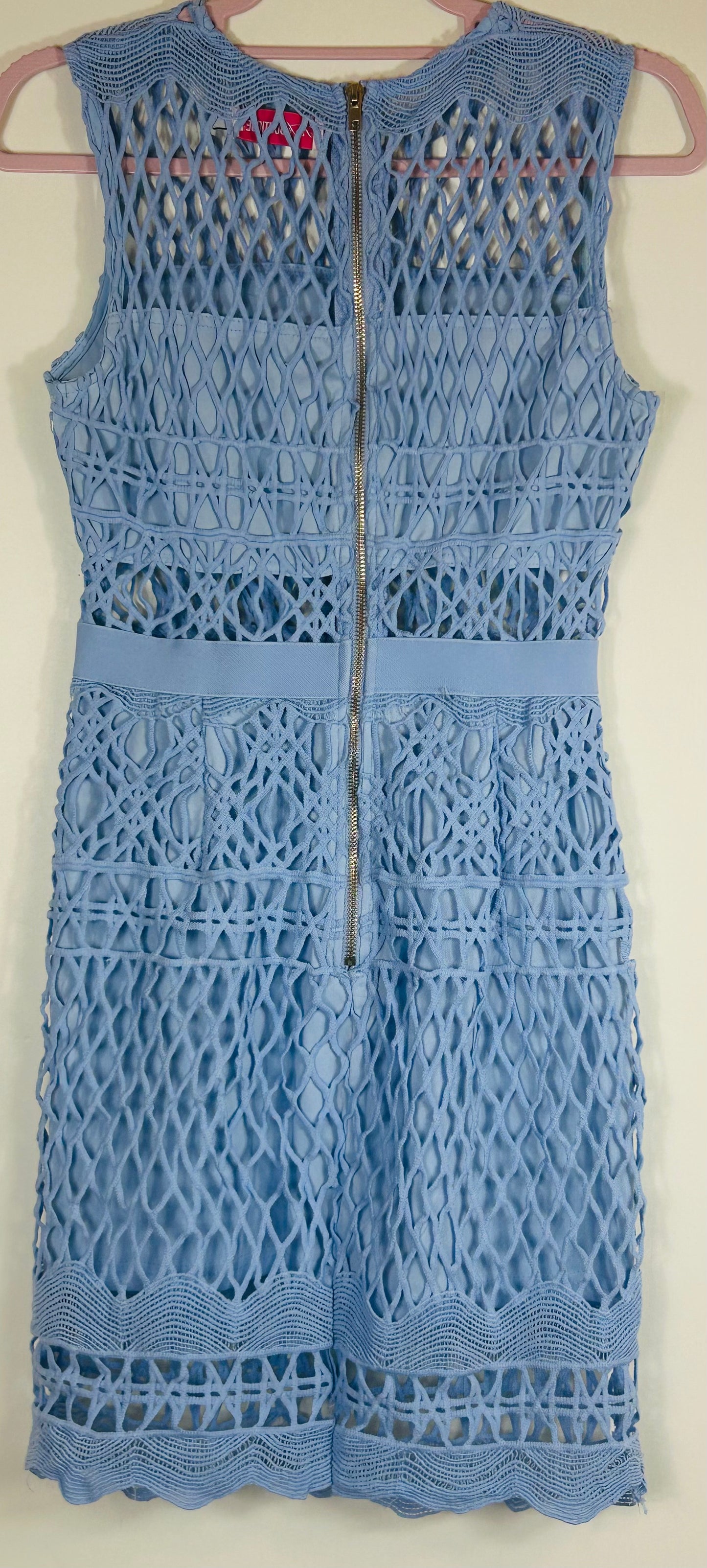 Blue Sleeveless Pink Boutique Ladies Dress