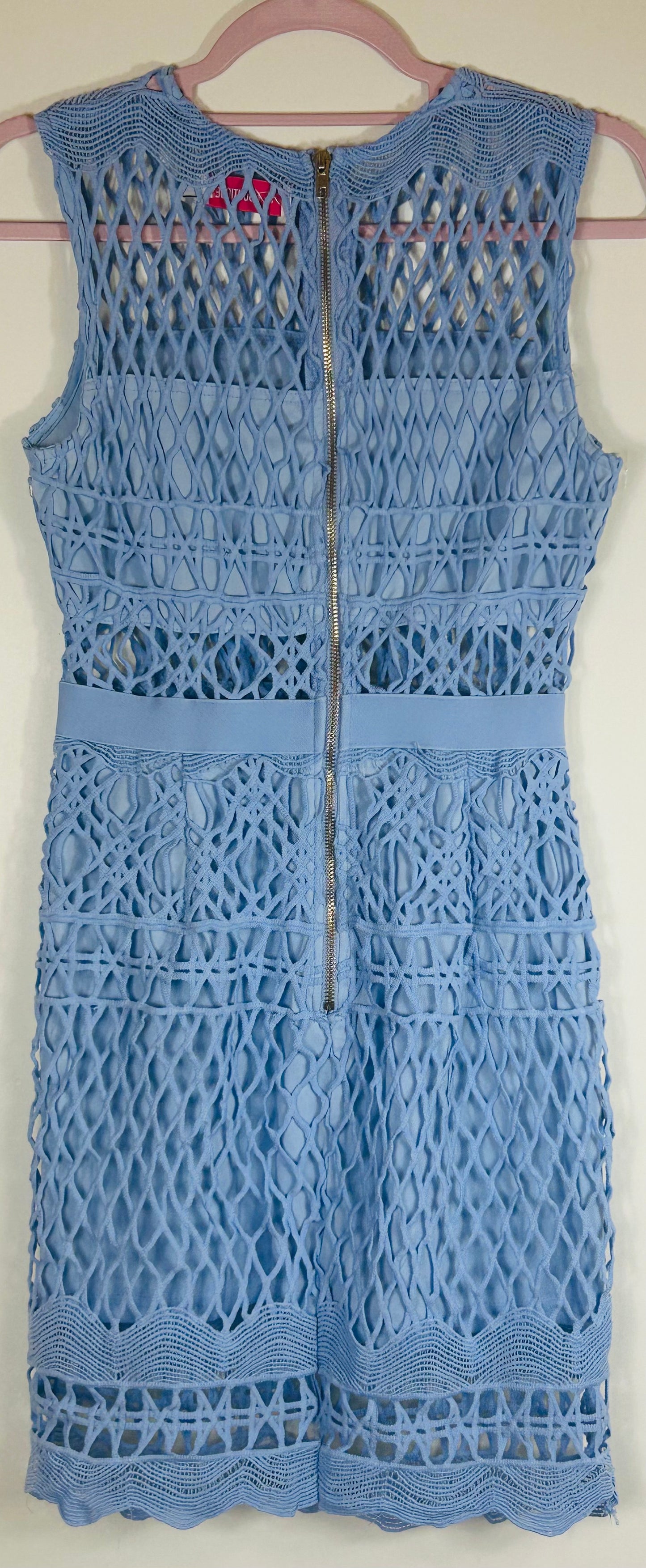 Blue Sleeveless Pink Boutique Ladies Dress