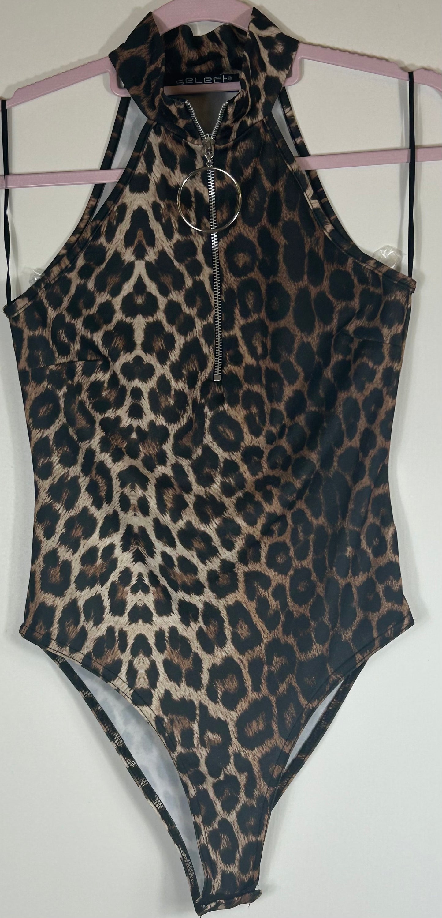 Animal Print Sleeveless Bodysuit