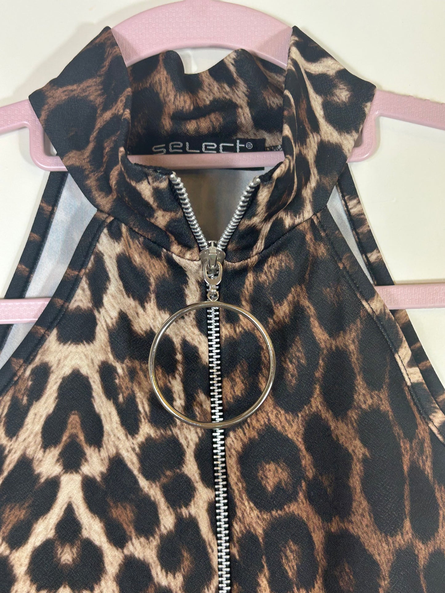 Animal Print Sleeveless Bodysuit