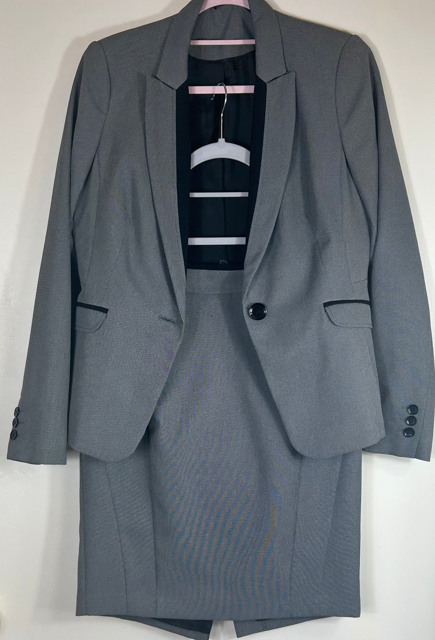 Grey NEW LOOK Skirt Suit
