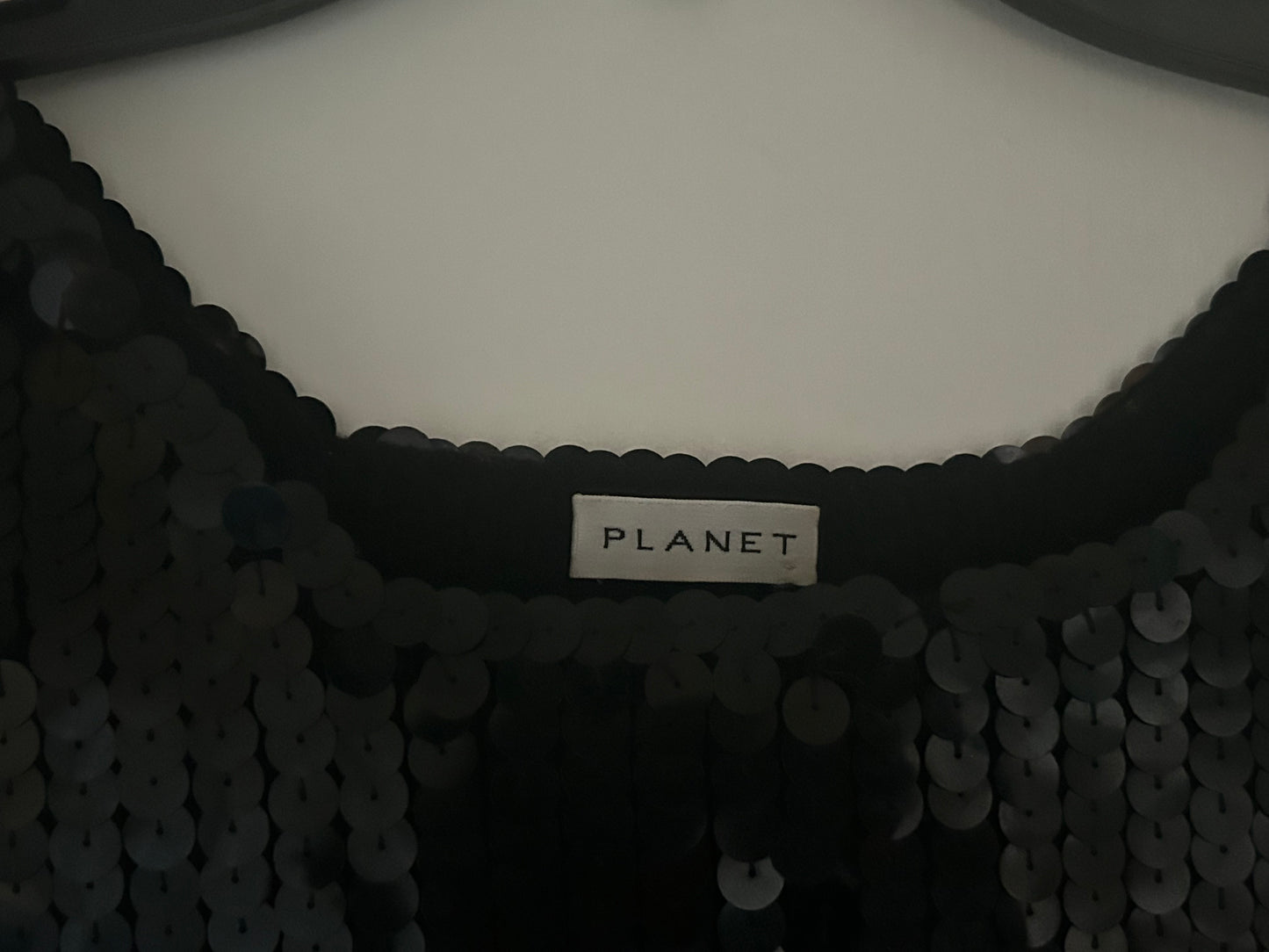 Black PLANET Sequined Top