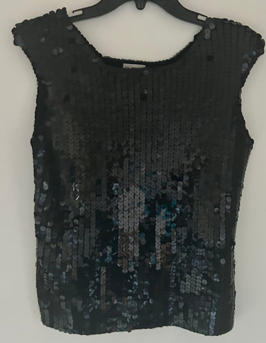 Black PLANET Sequined Top