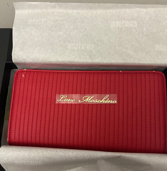 Red Moschino Wallet