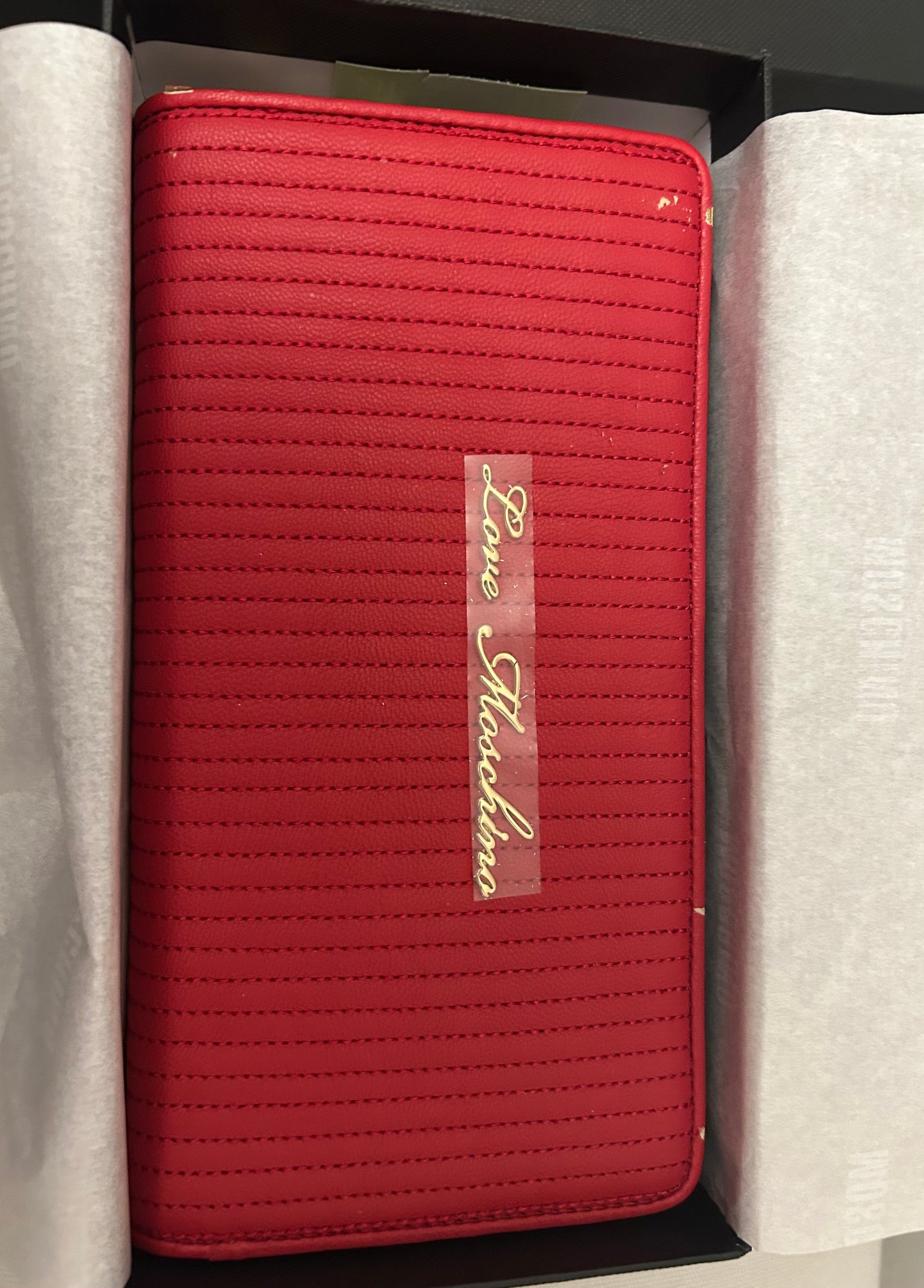 Red Moschino Wallet