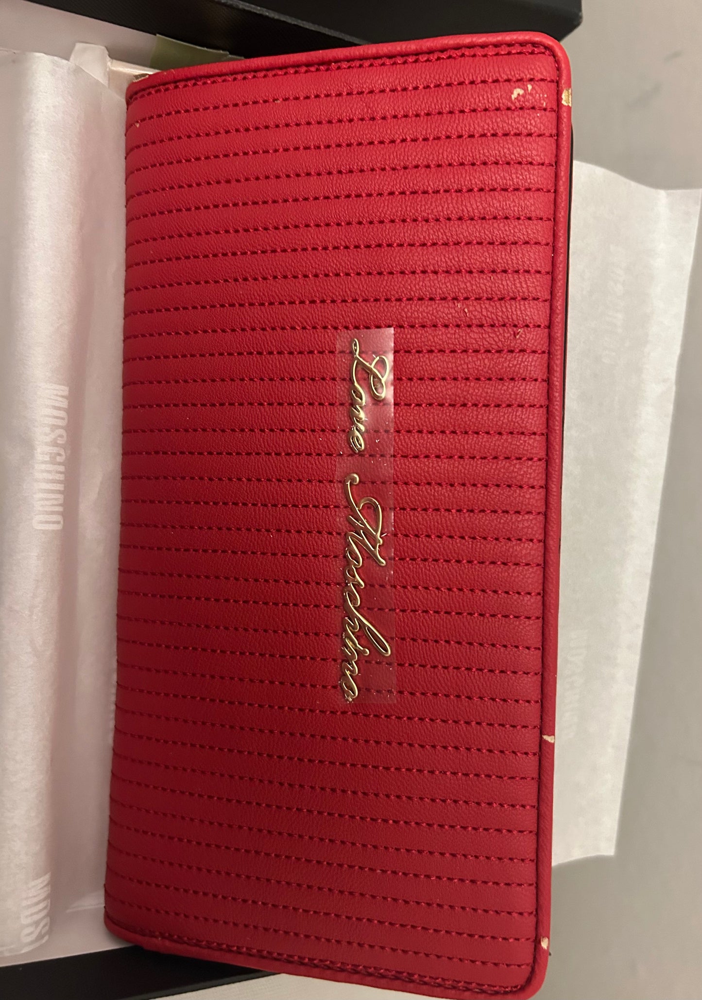 Red Moschino Wallet