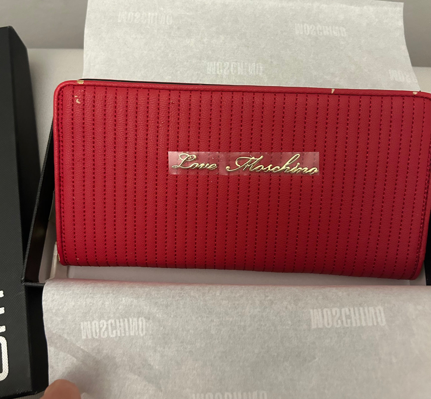 Red Moschino Wallet