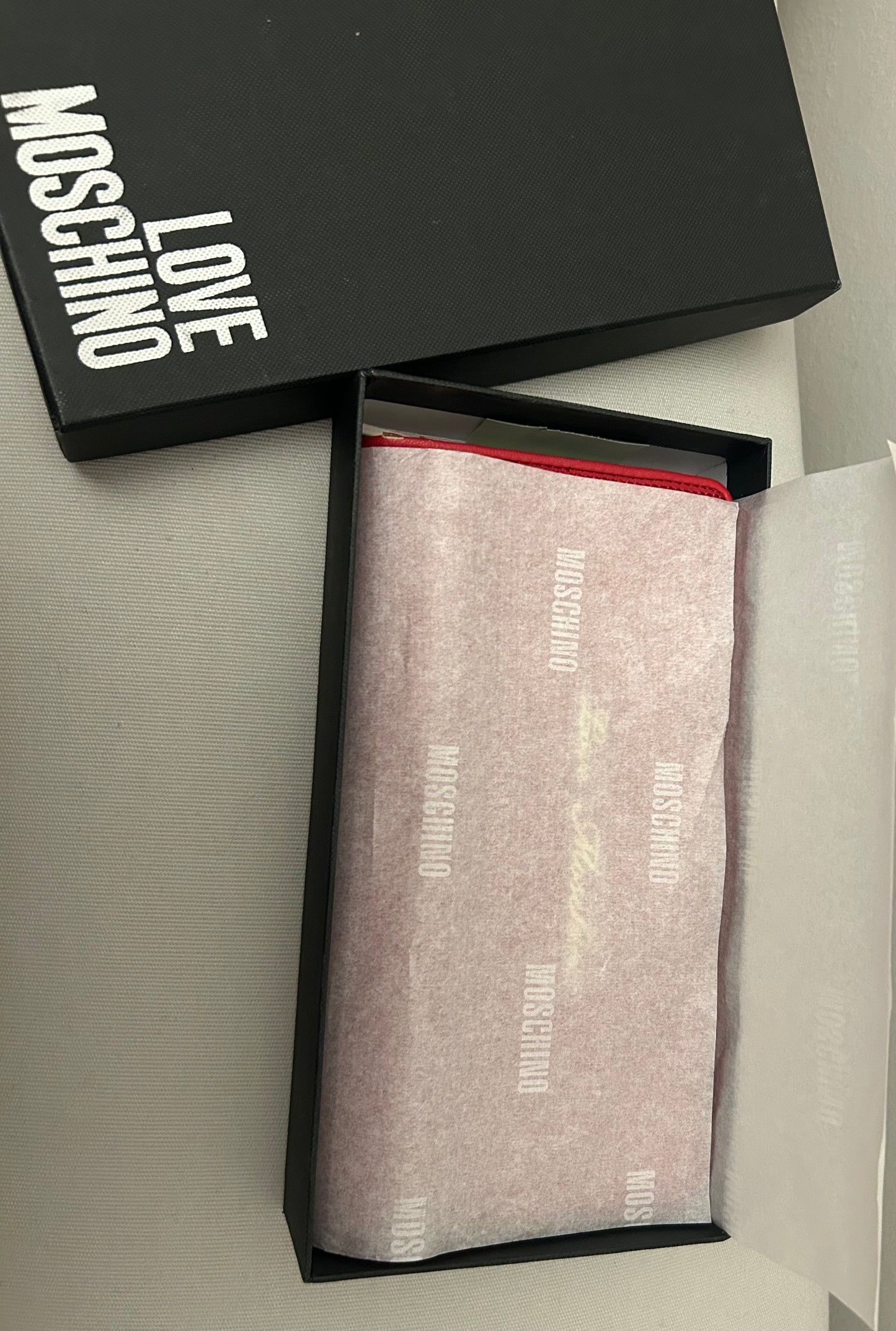 Red Moschino Wallet
