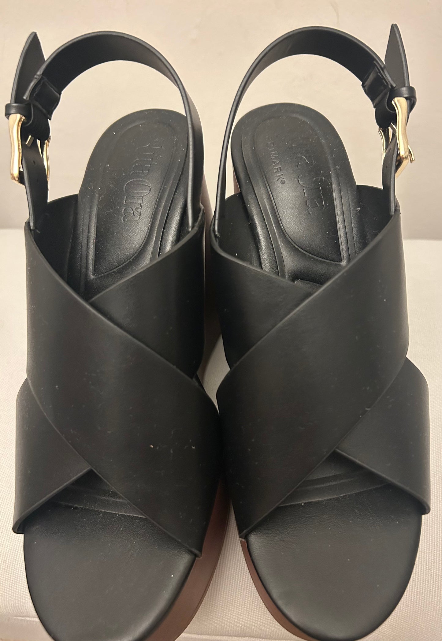 Black Rita Ora (PRIMARK) Wedge Sandals