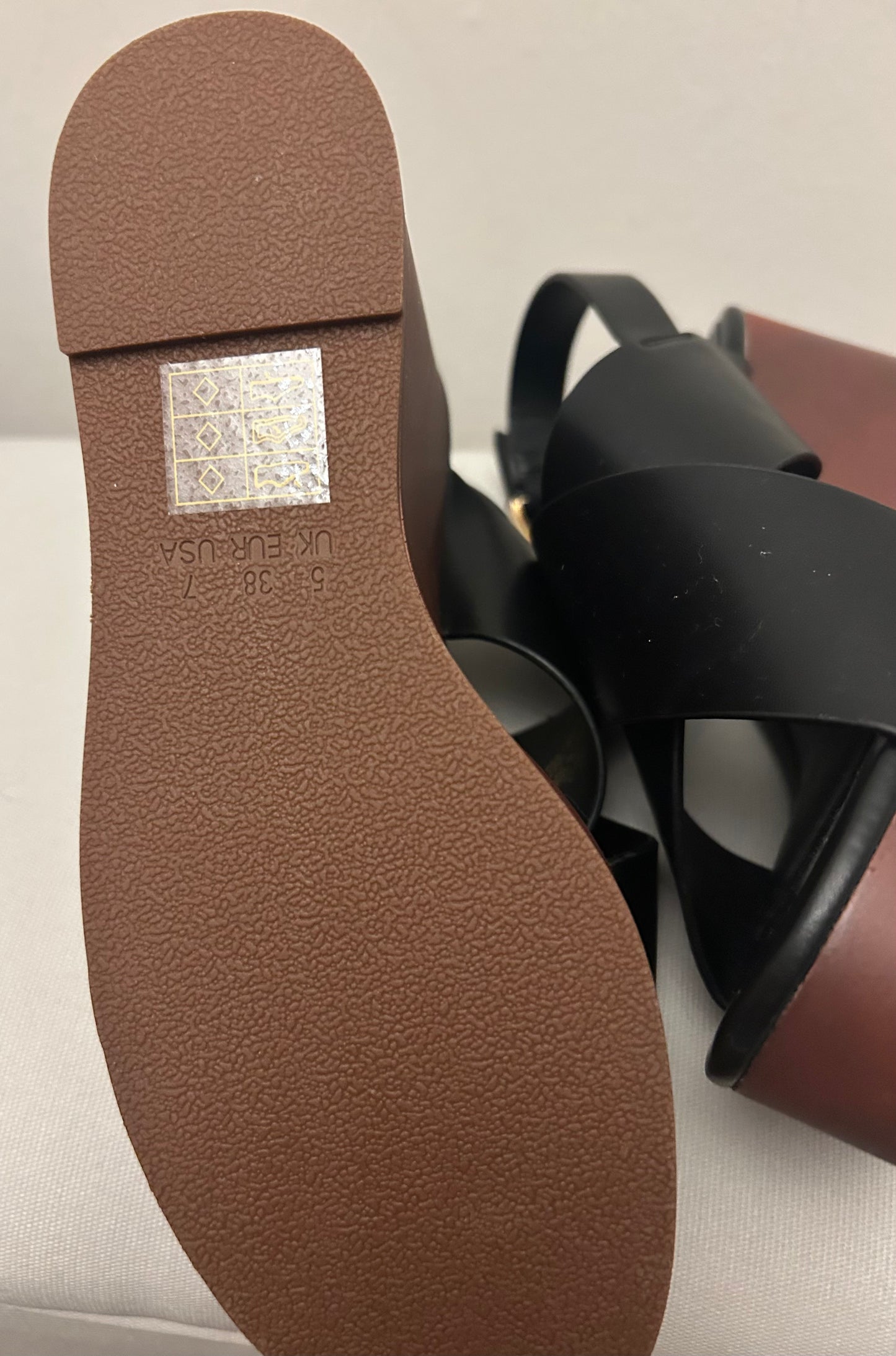 Black Rita Ora (PRIMARK) Wedge Sandals