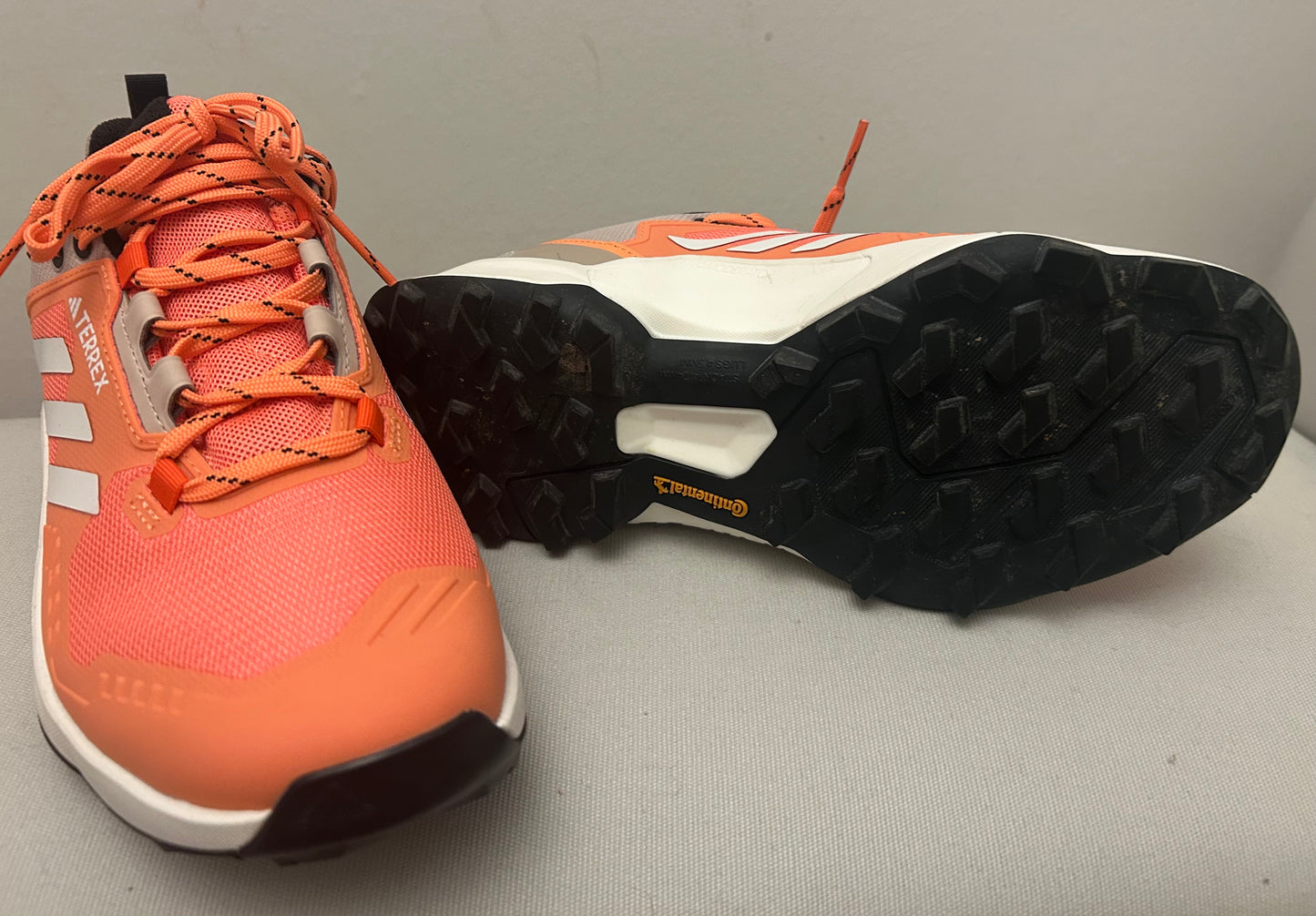 Orange Adidas Continental Terrex Trainers