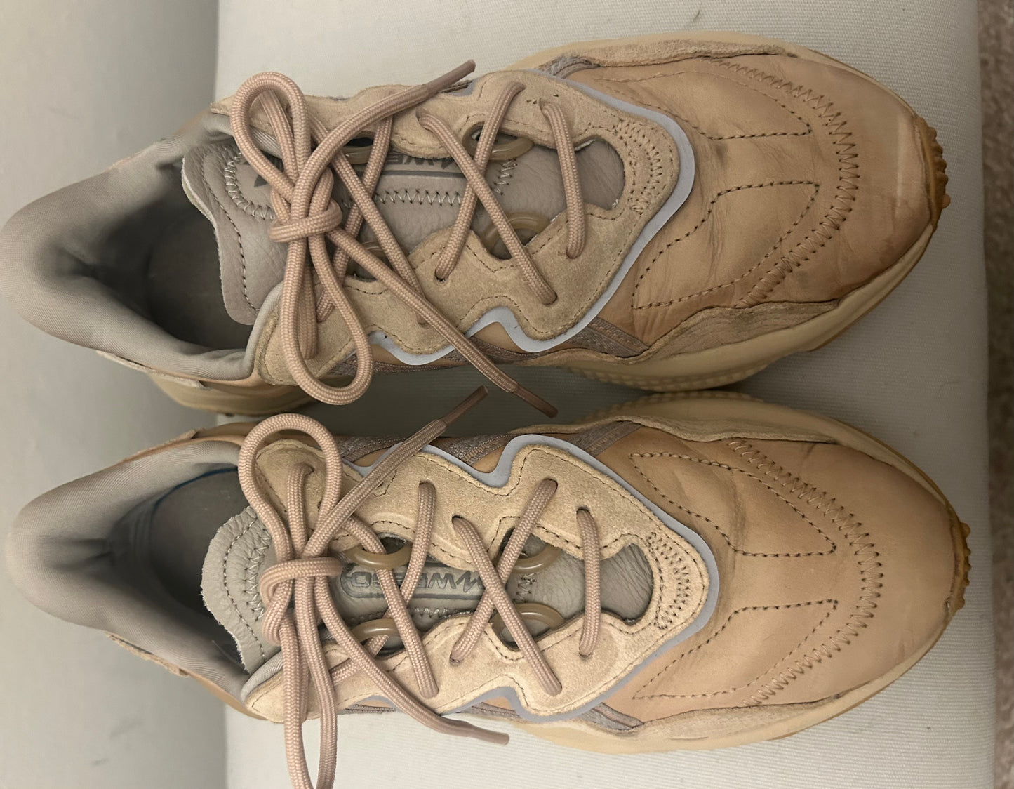 Beige Adidas Ozweego Trainers