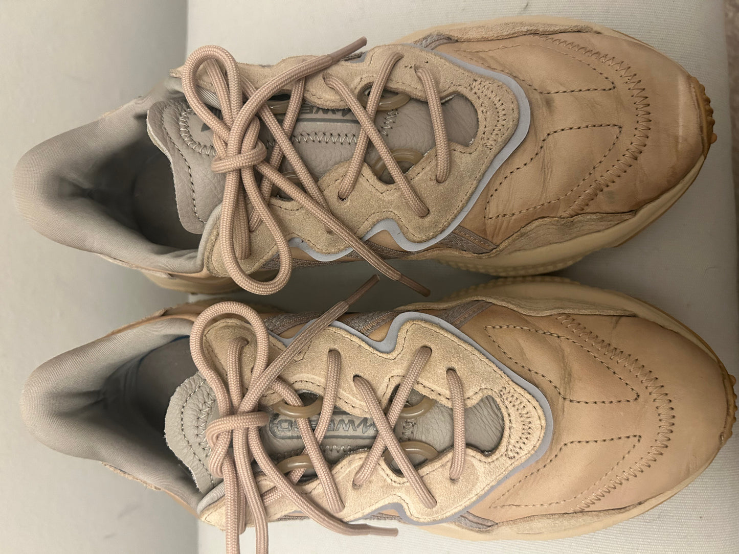 Beige Adidas Ozweego Trainers