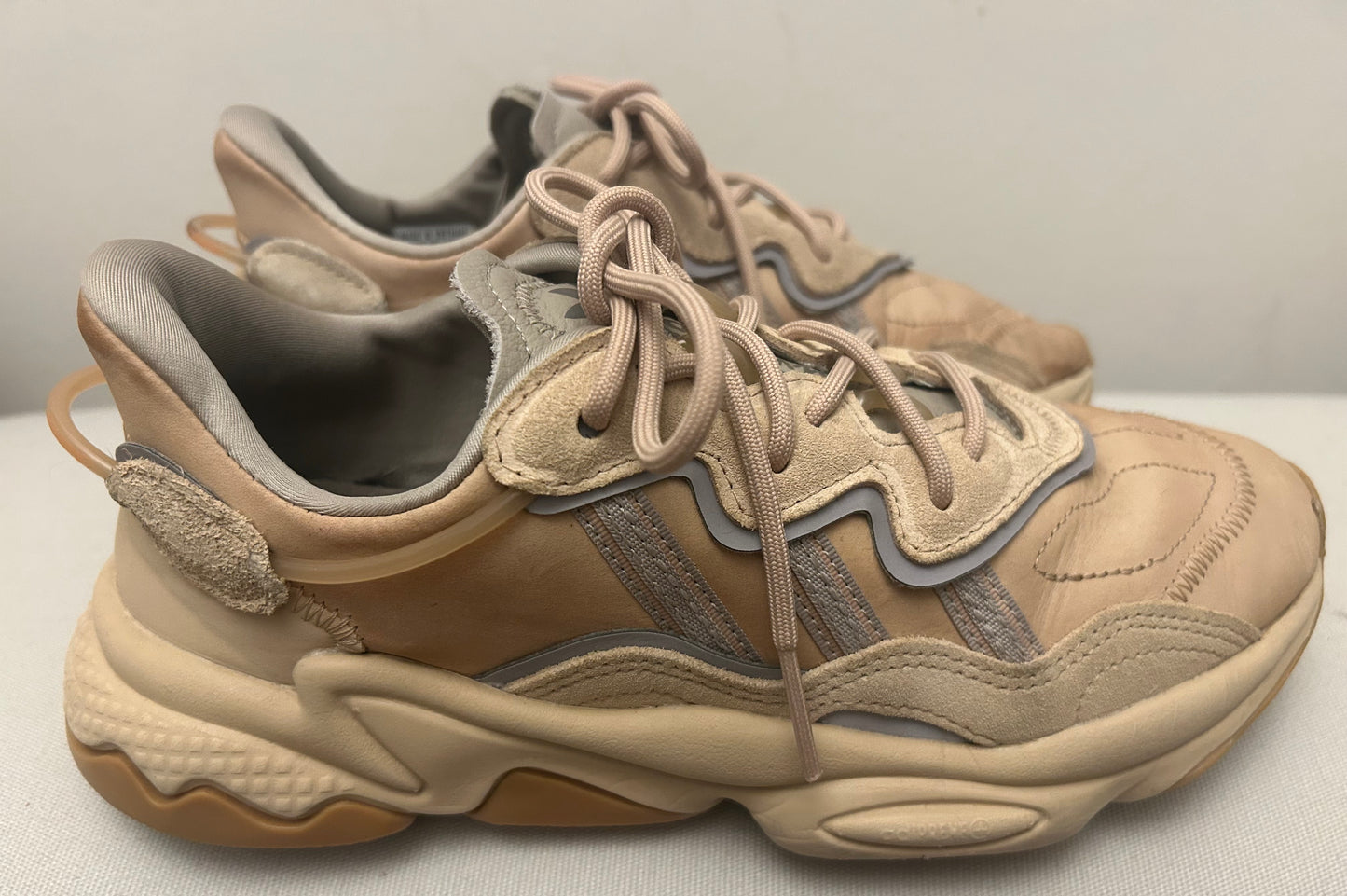 Beige Adidas Ozweego Trainers