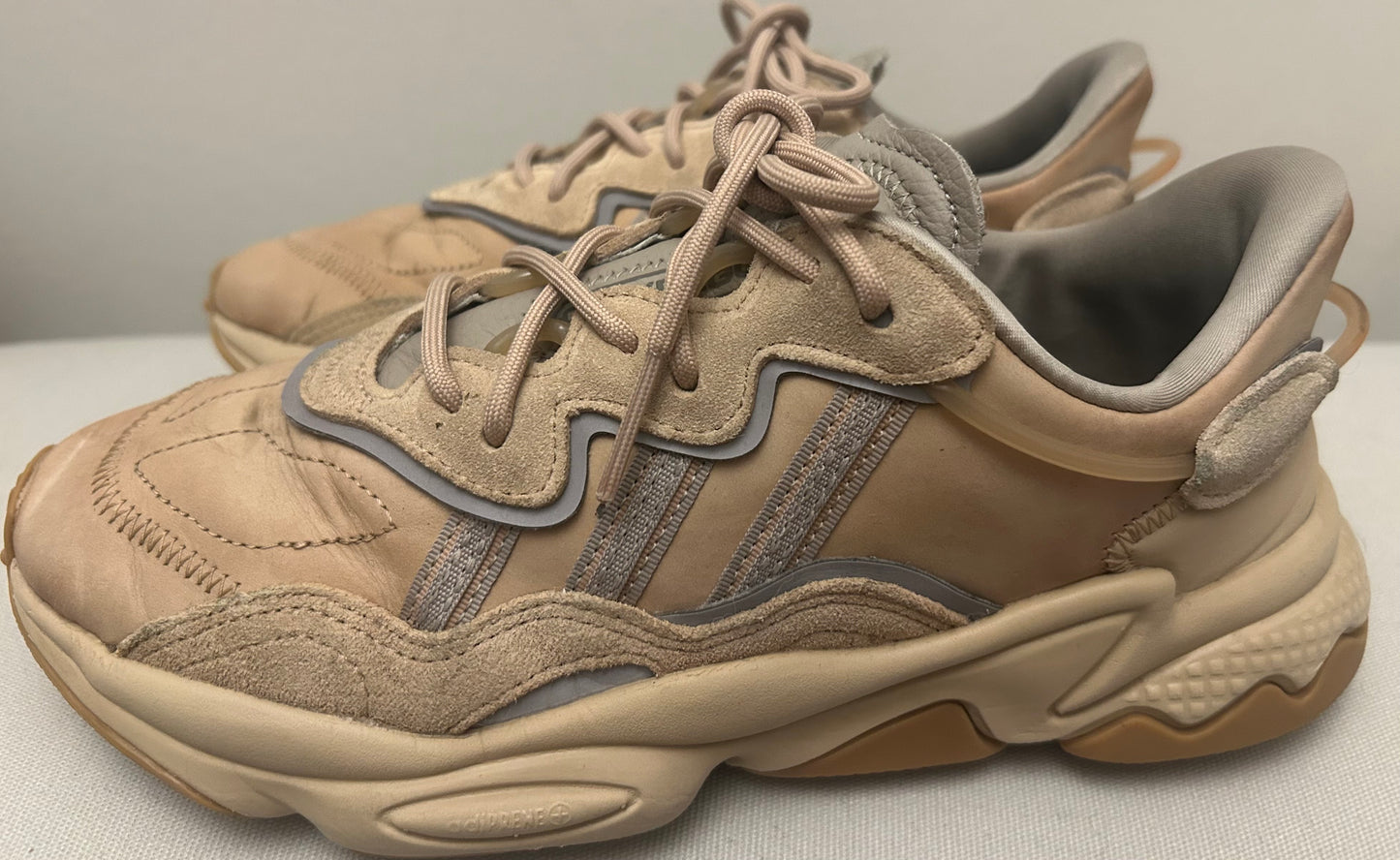 Beige Adidas Ozweego Trainers