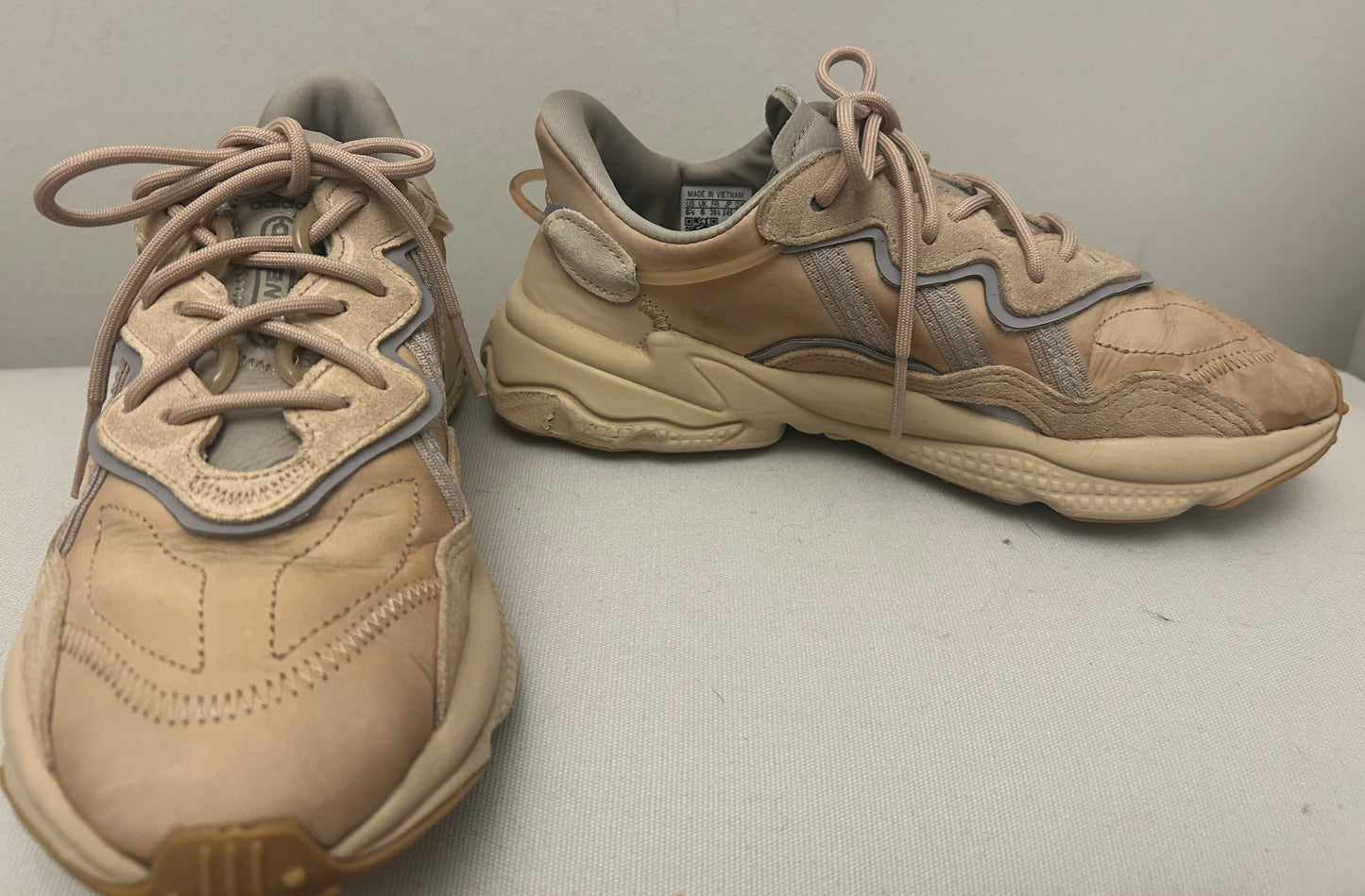 Beige Adidas Ozweego Trainers