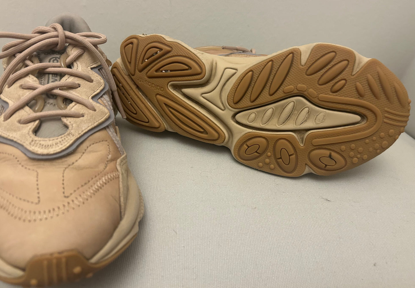Beige Adidas Ozweego Trainers