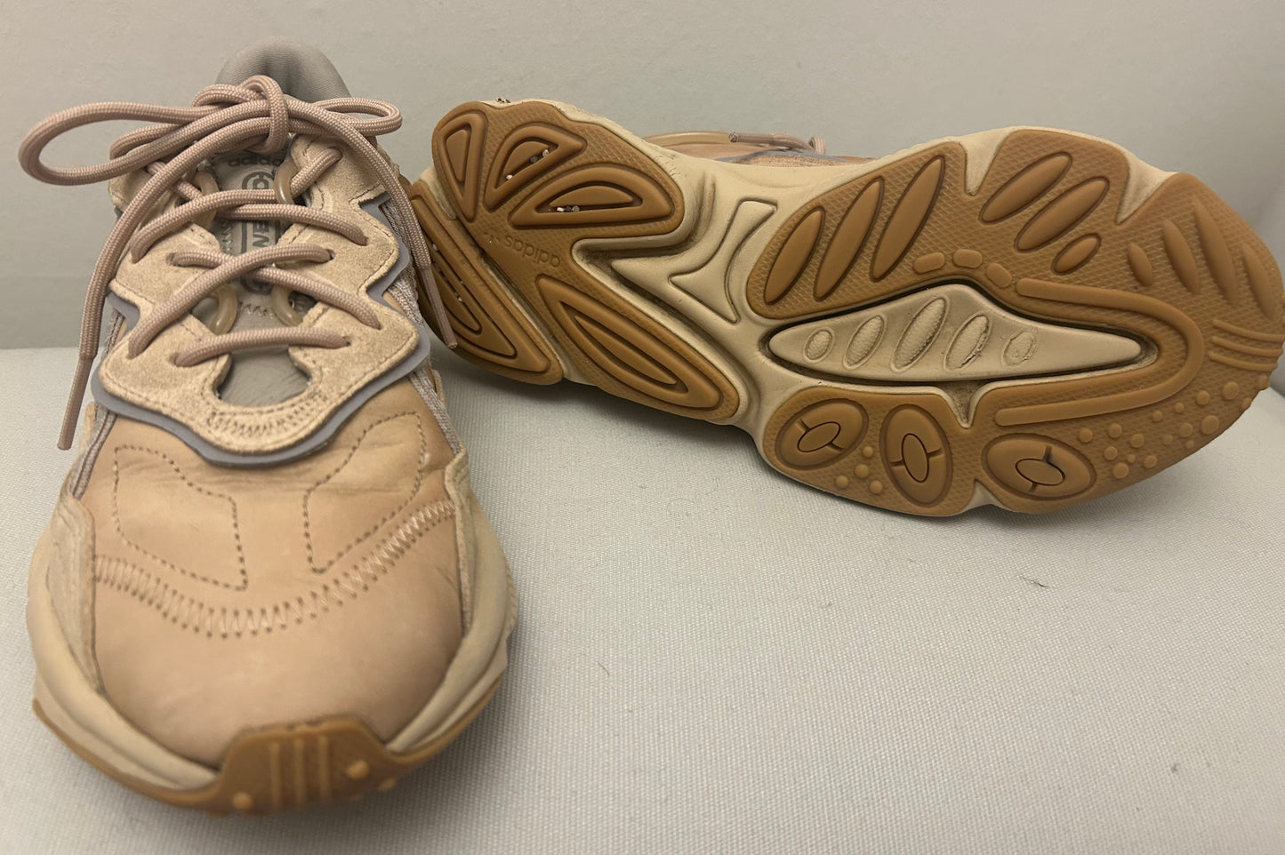 Beige Adidas Ozweego Trainers