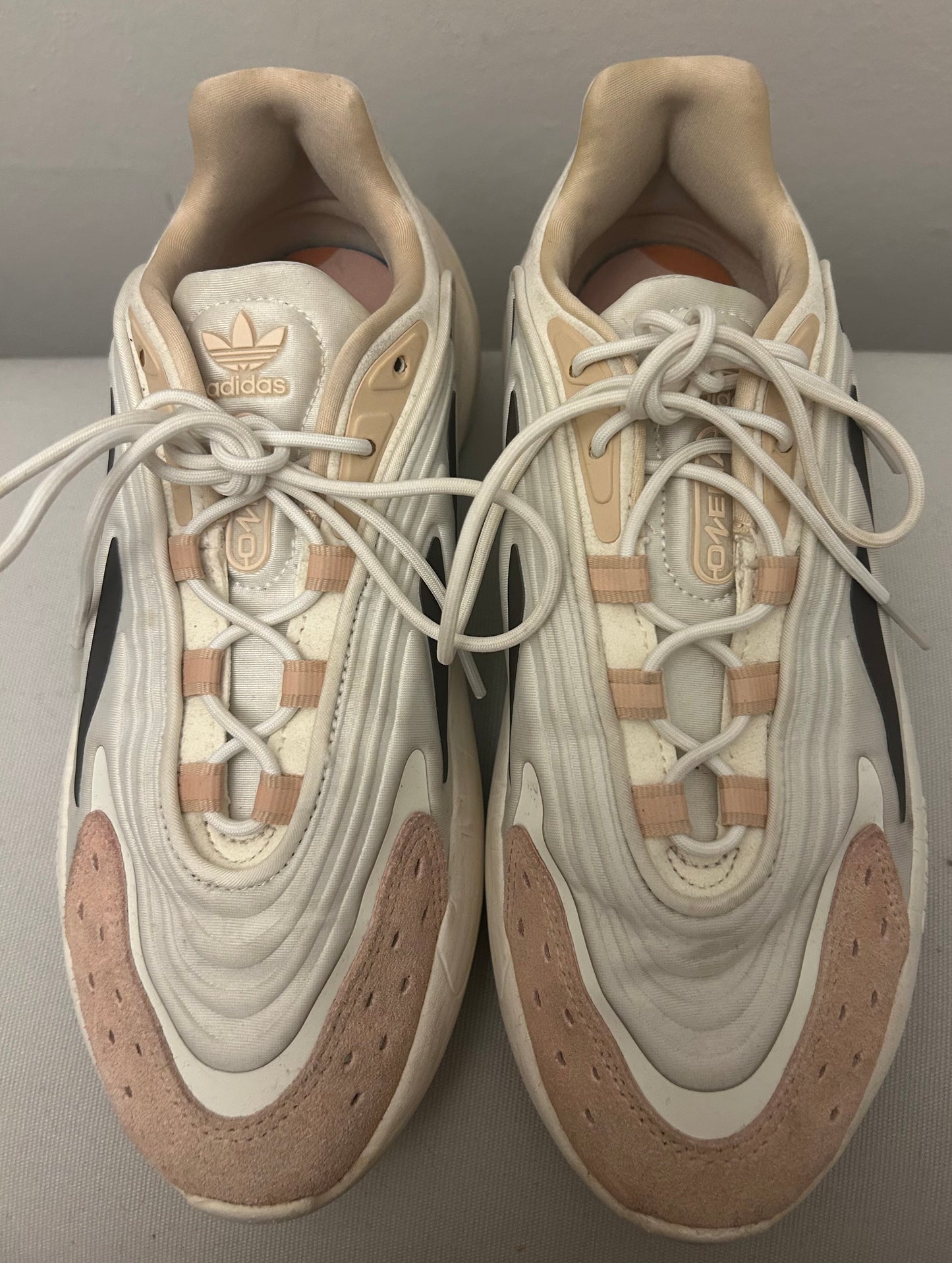 Beige Adidas Running Trainers