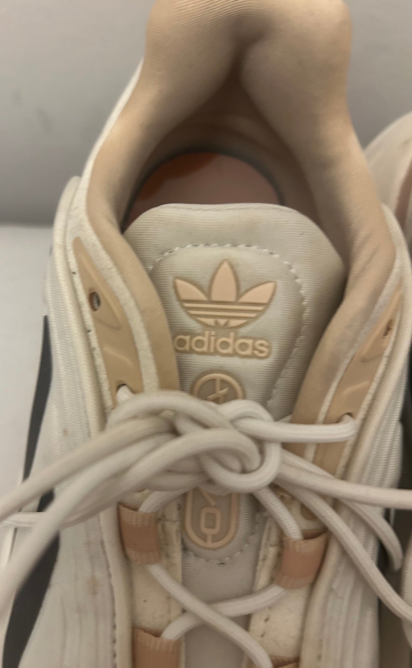 Beige Adidas Running Trainers