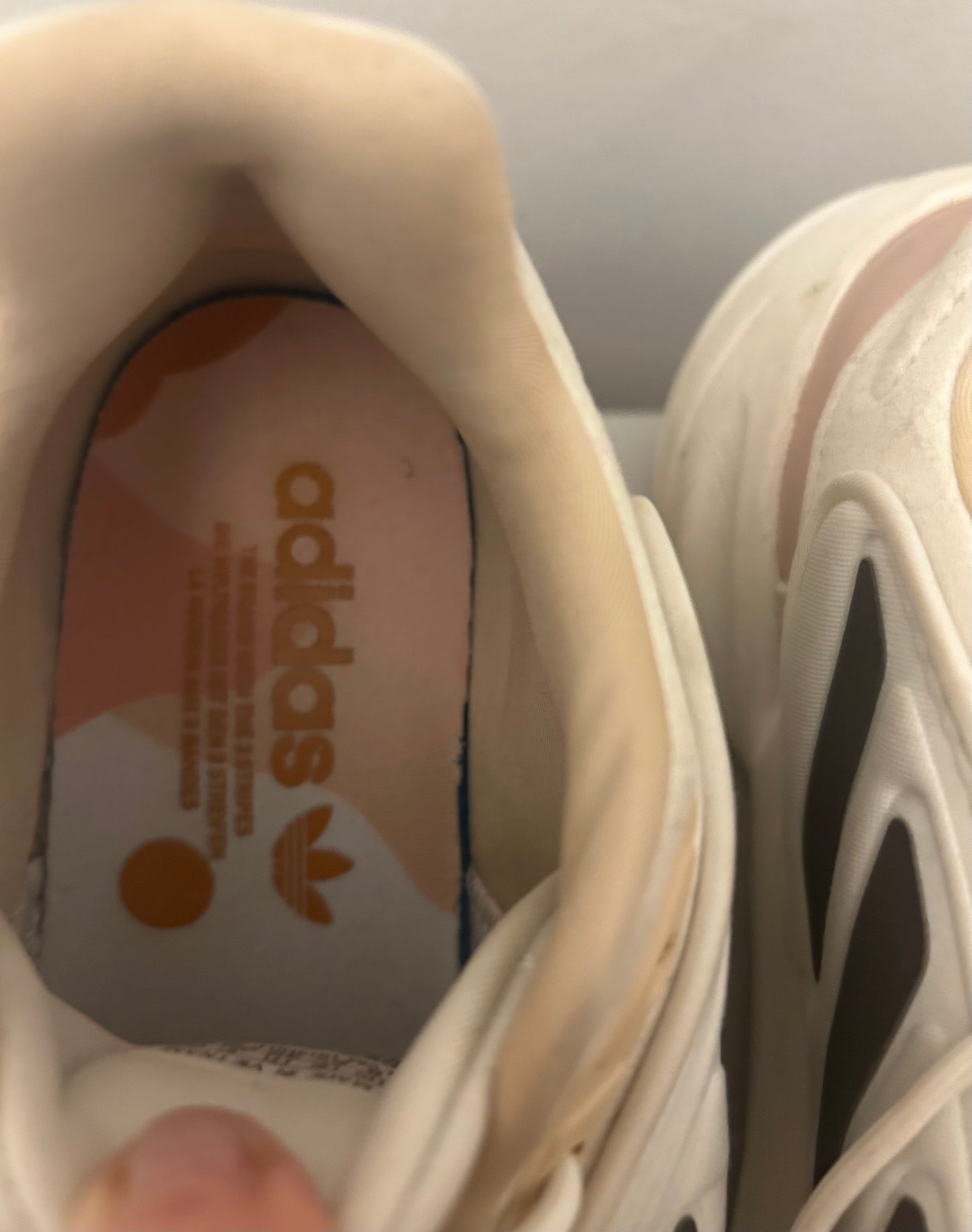 Beige Adidas Running Trainers