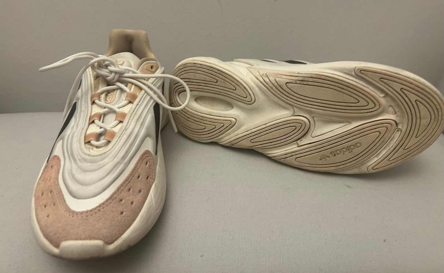Beige Adidas Running Trainers