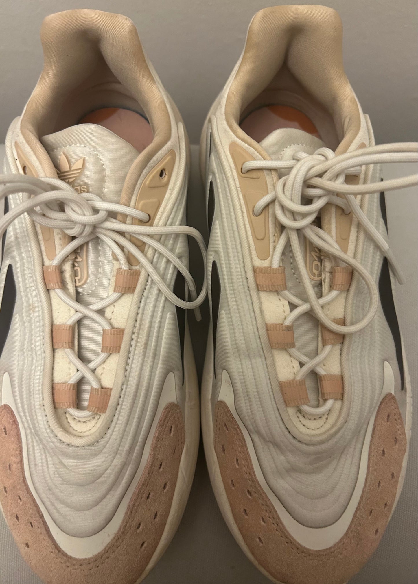 Beige Adidas Running Trainers