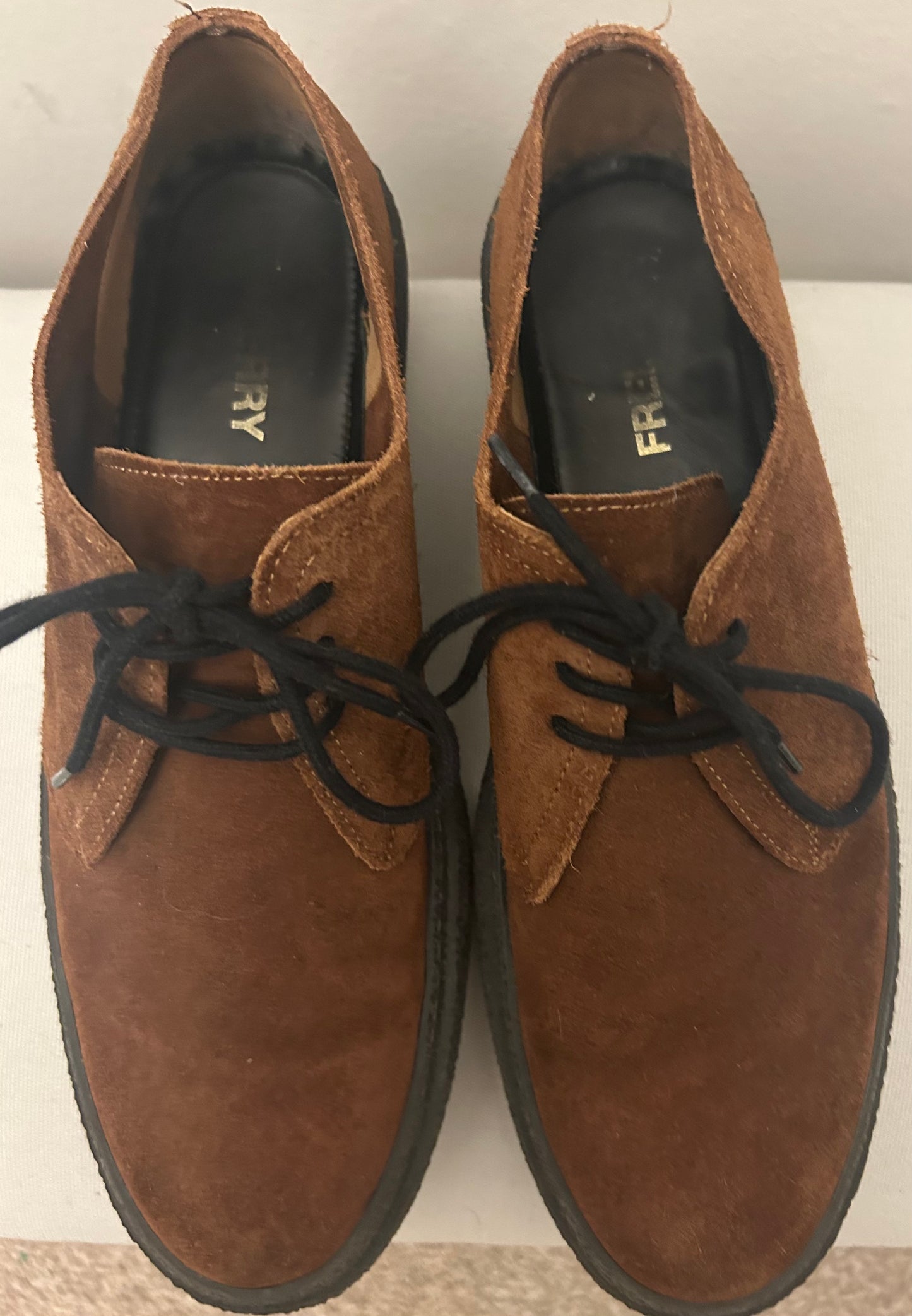 Tan Fred Perry Derby Shoes