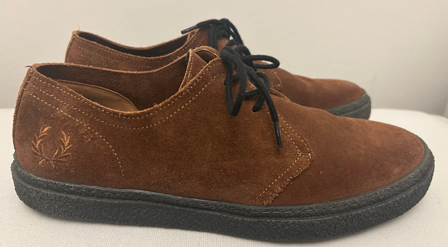 Tan Fred Perry Derby Shoes