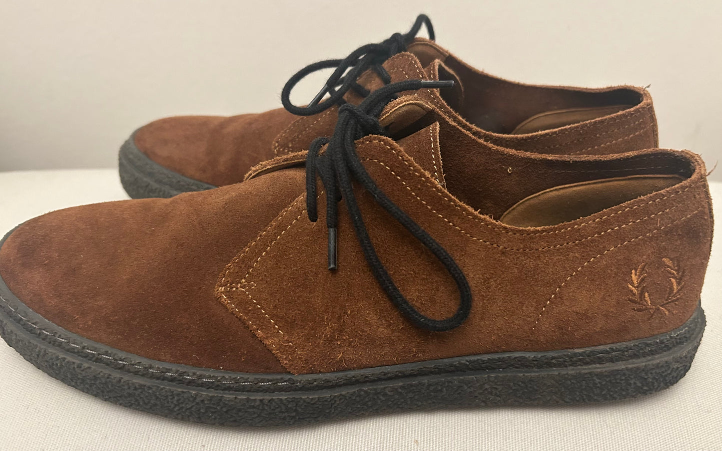 Tan Fred Perry Derby Shoes