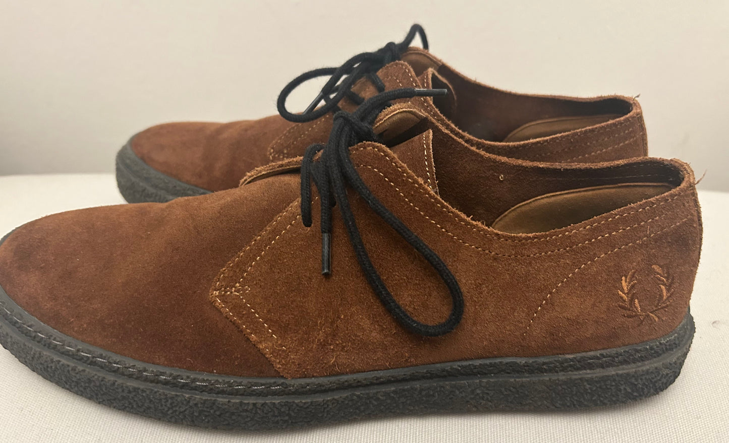 Tan Fred Perry Derby Shoes