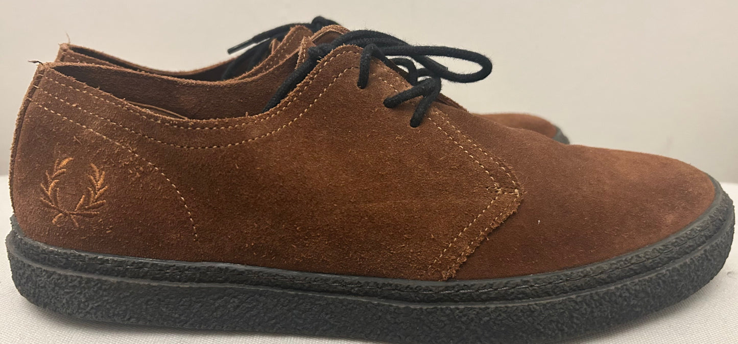 Tan Fred Perry Derby Shoes