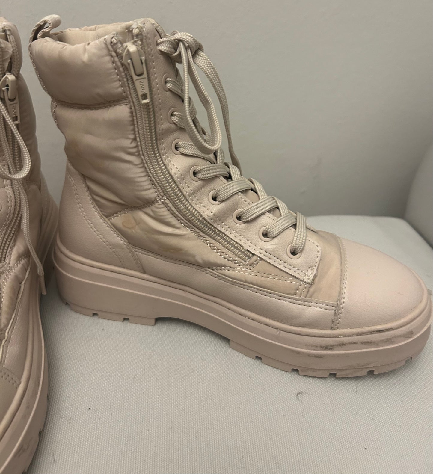 Beige ZARA Short Boots