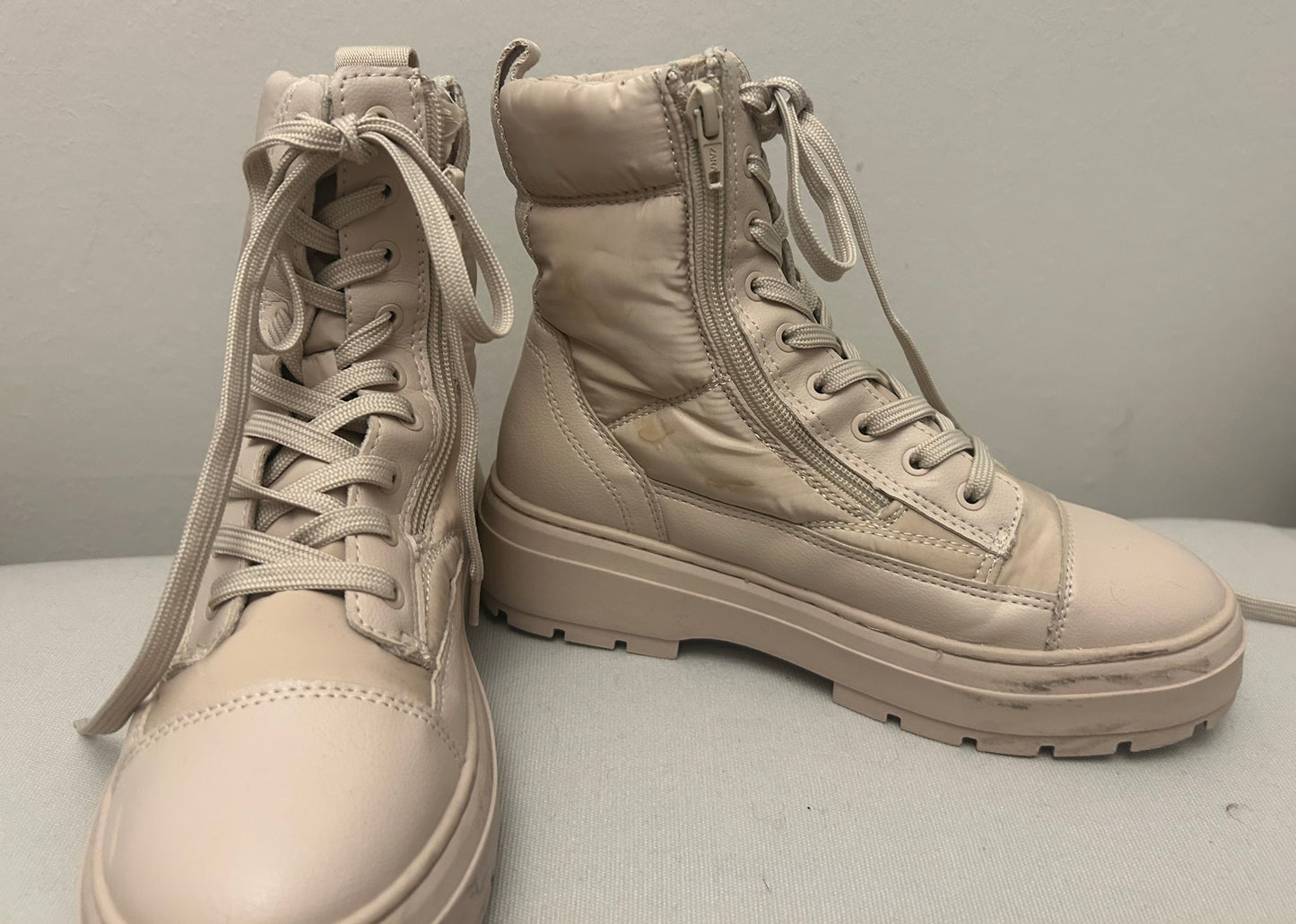 Beige ZARA Short Boots