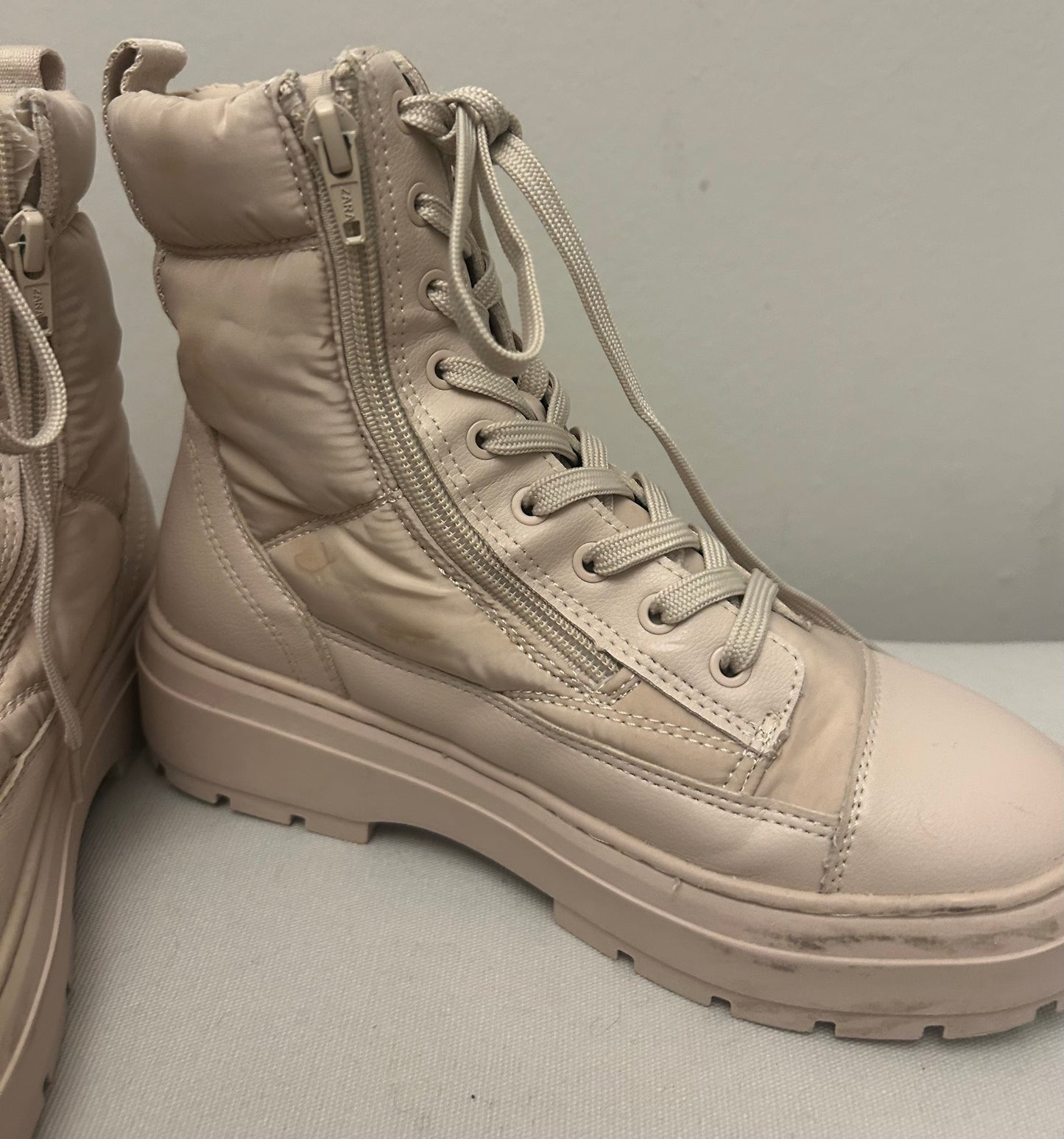 Beige ZARA Short Boots