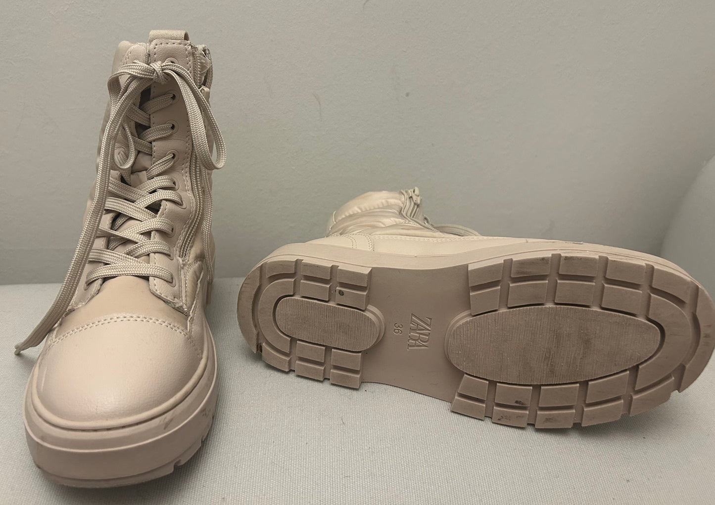 Beige ZARA Short Boots