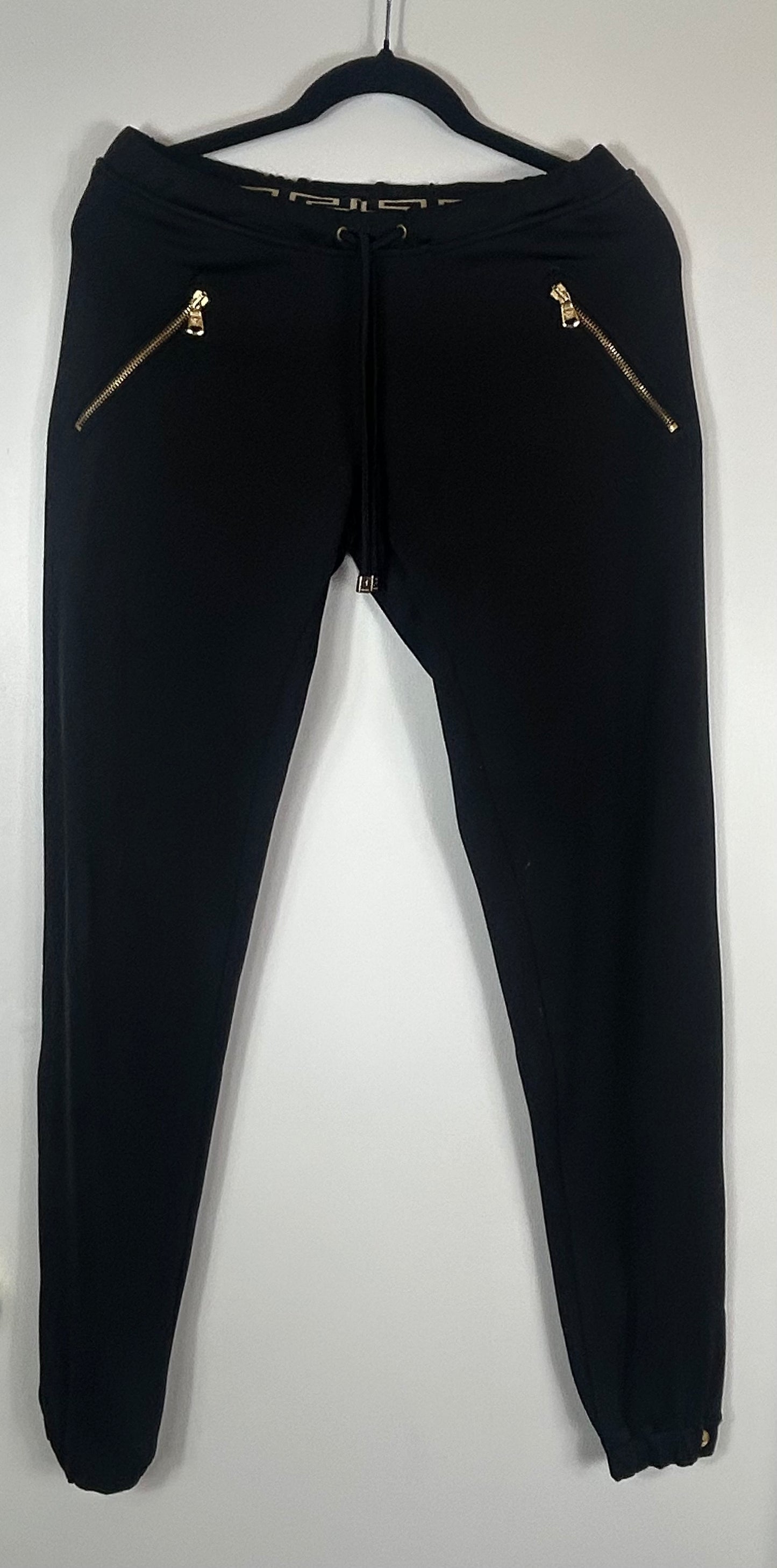 Black VERSACE Jogger Style Trousers