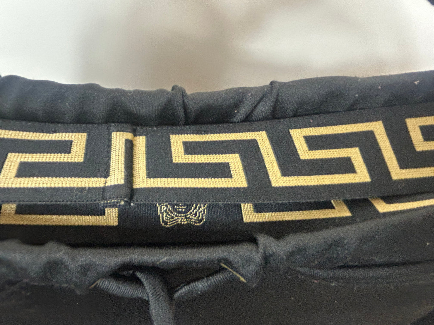 Black VERSACE Jogger Style Trousers