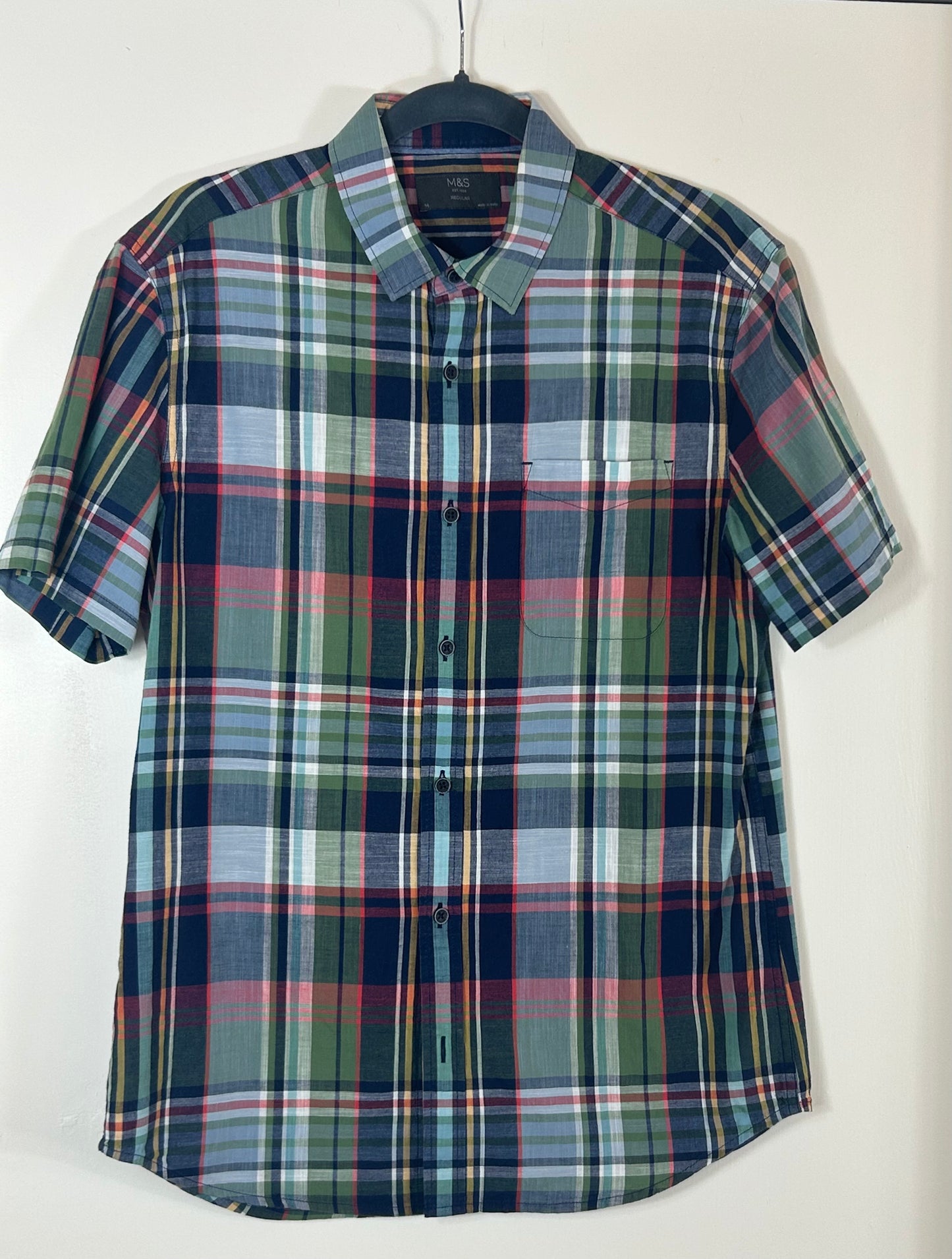 Multi M&S Short Sleeve Gents Shirt