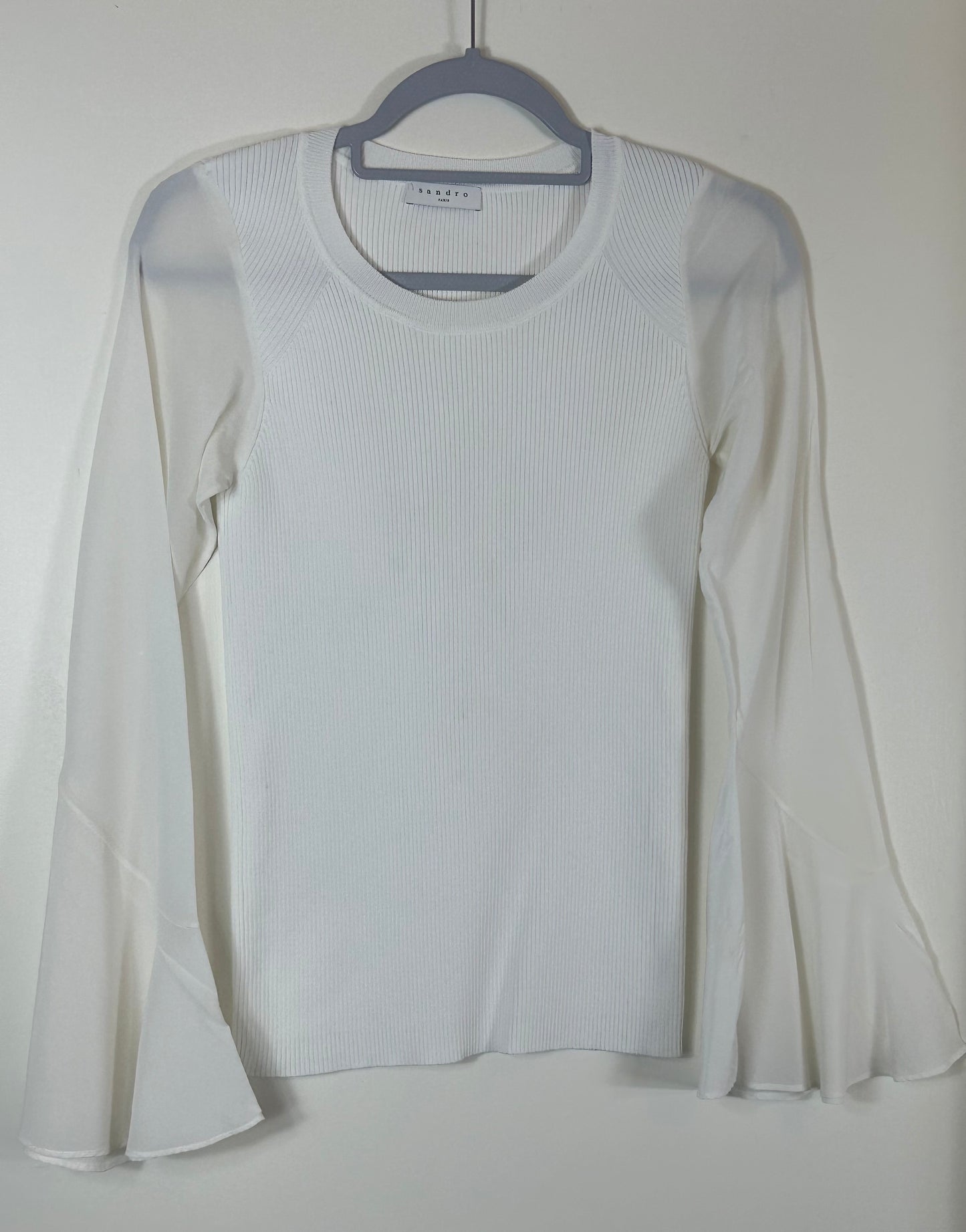 White Sandro Paris  Ladies Top