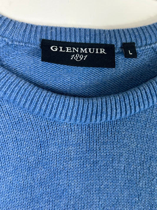 Pale Blue Crew Neck Glenmuir Sweater
