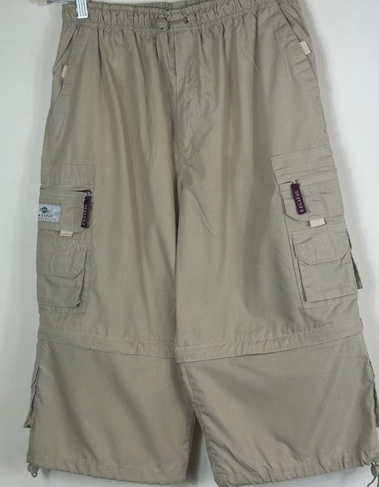 Beige 3/4 Length Cargo Pants