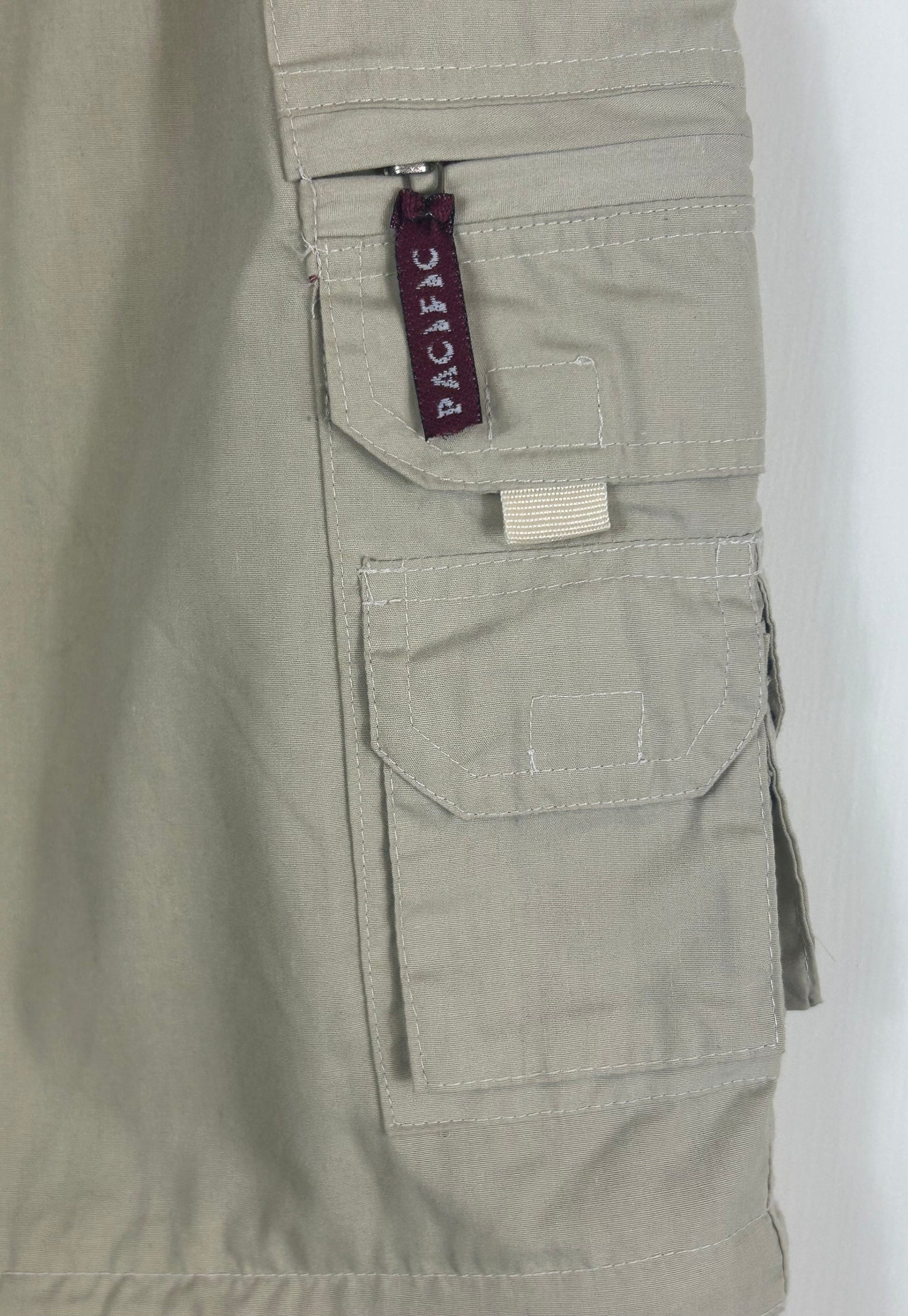 Beige 3/4 Length Cargo Pants