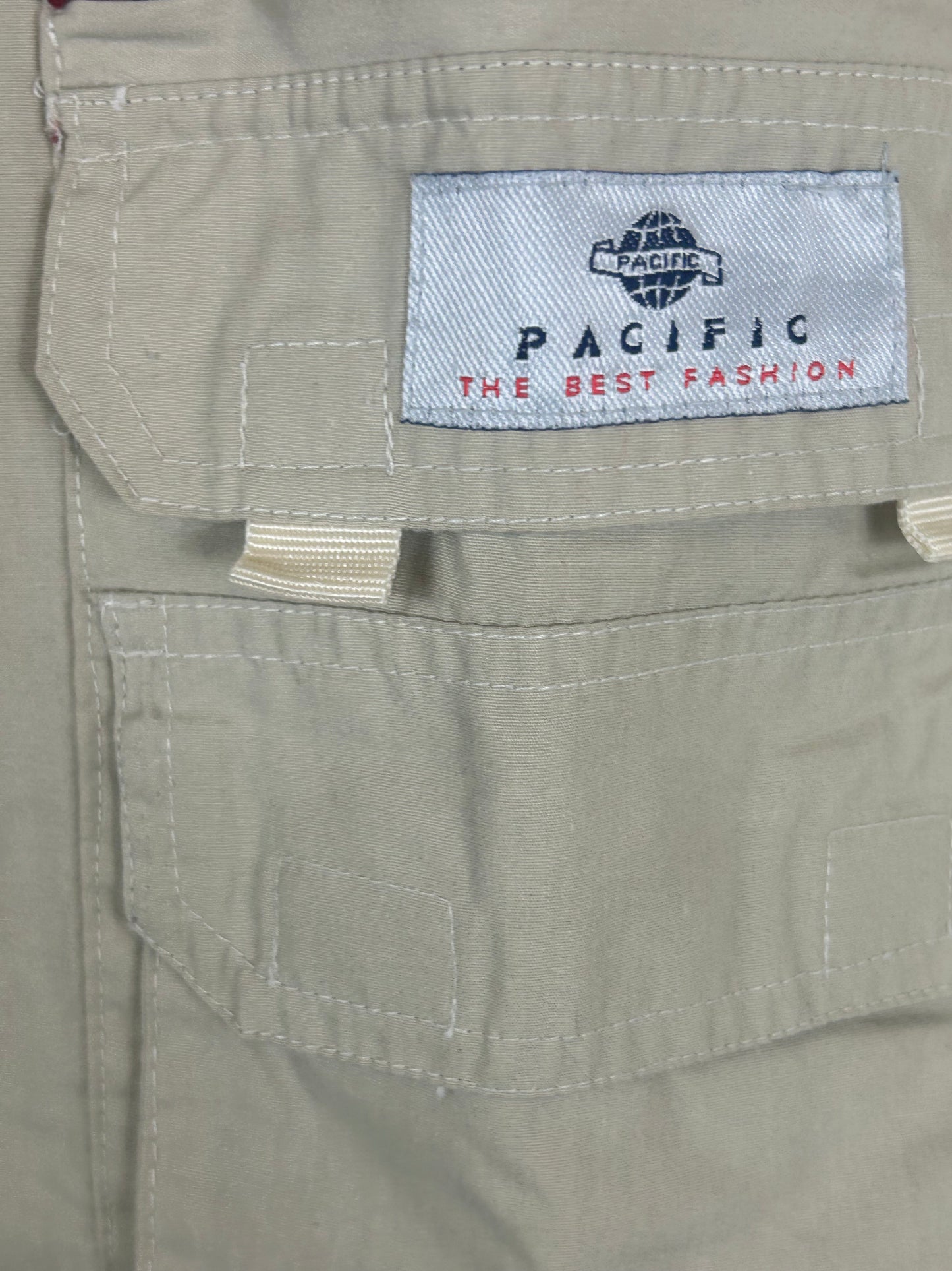 Beige 3/4 Length Cargo Pants