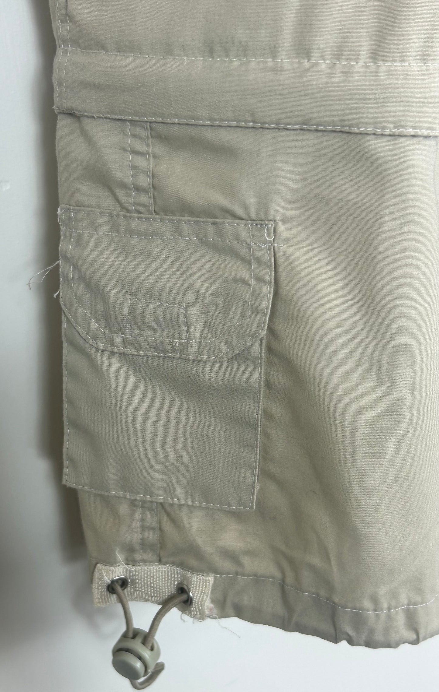 Beige 3/4 Length Cargo Pants